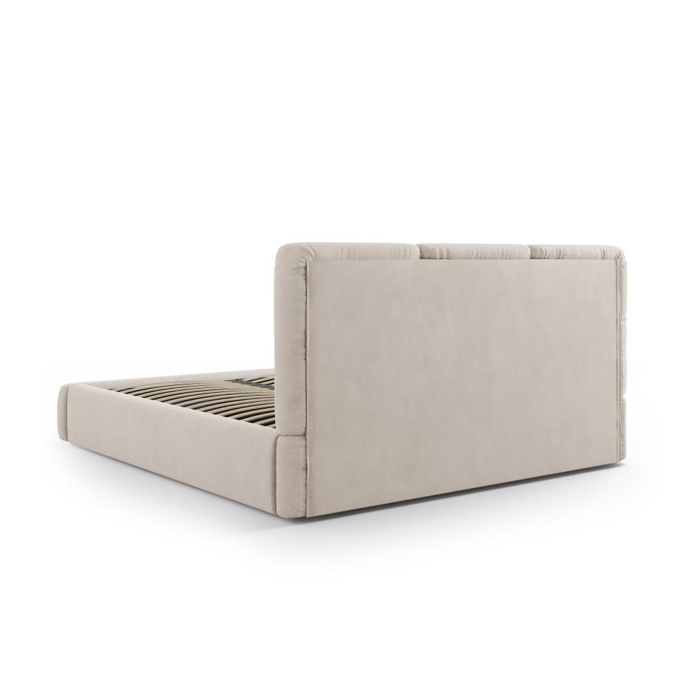 Windsor & Co Horizon Bedframe met Opbergvak - 140 x 200 cm - Chenille - Beige
