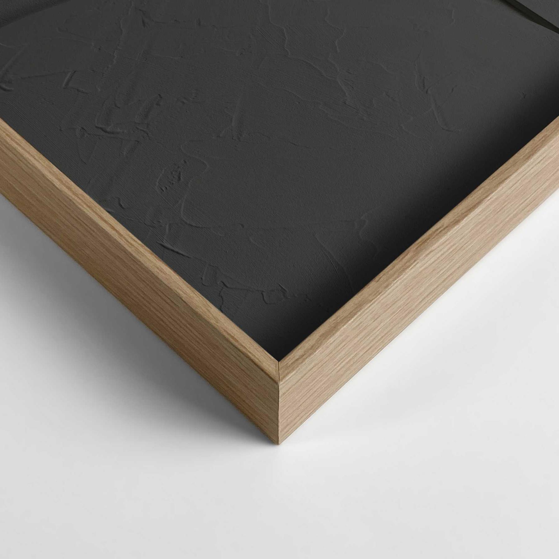 Reinders - Saturn Charcoal - Relief Art Schilderij 70x50cm Hout