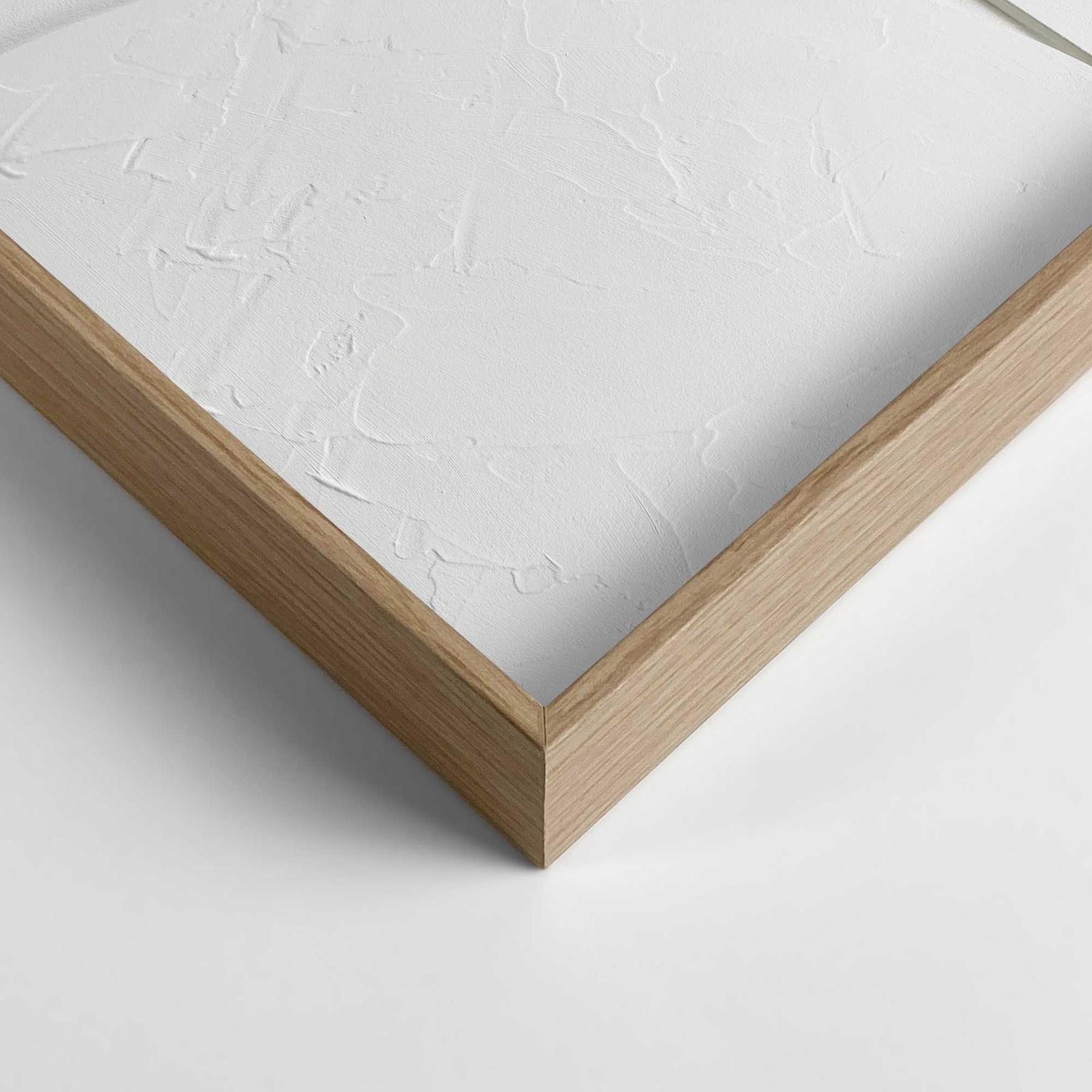 Reinders - Saturn White - Relief Art Schilderij 70x100cm Hout
