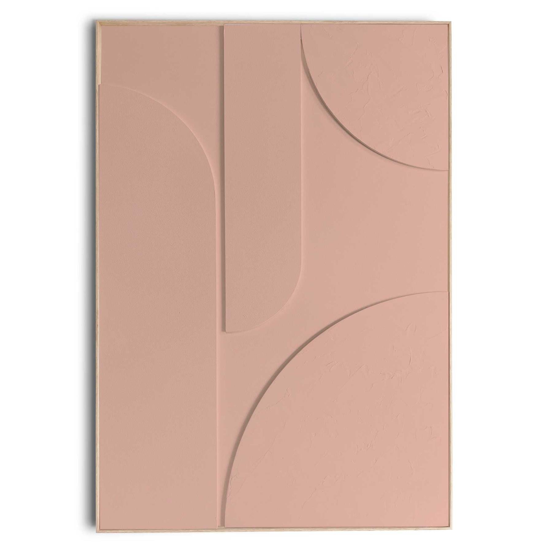 Reinders - Saturn Terra Pink - Relief Art Schilderij 70x50cm Hout