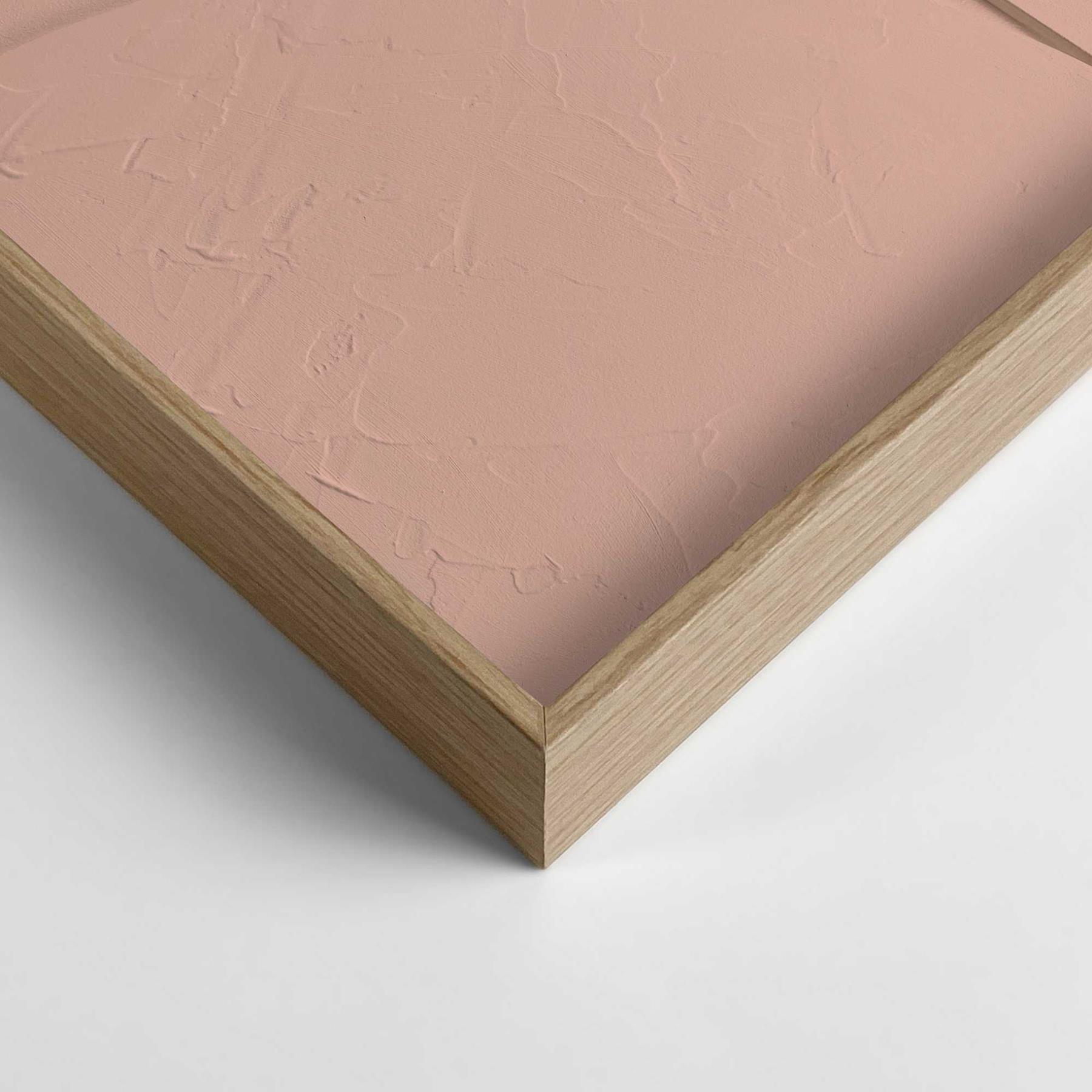 Reinders - Saturn Terra Pink - Relief Art Schilderij 70x50cm Hout
