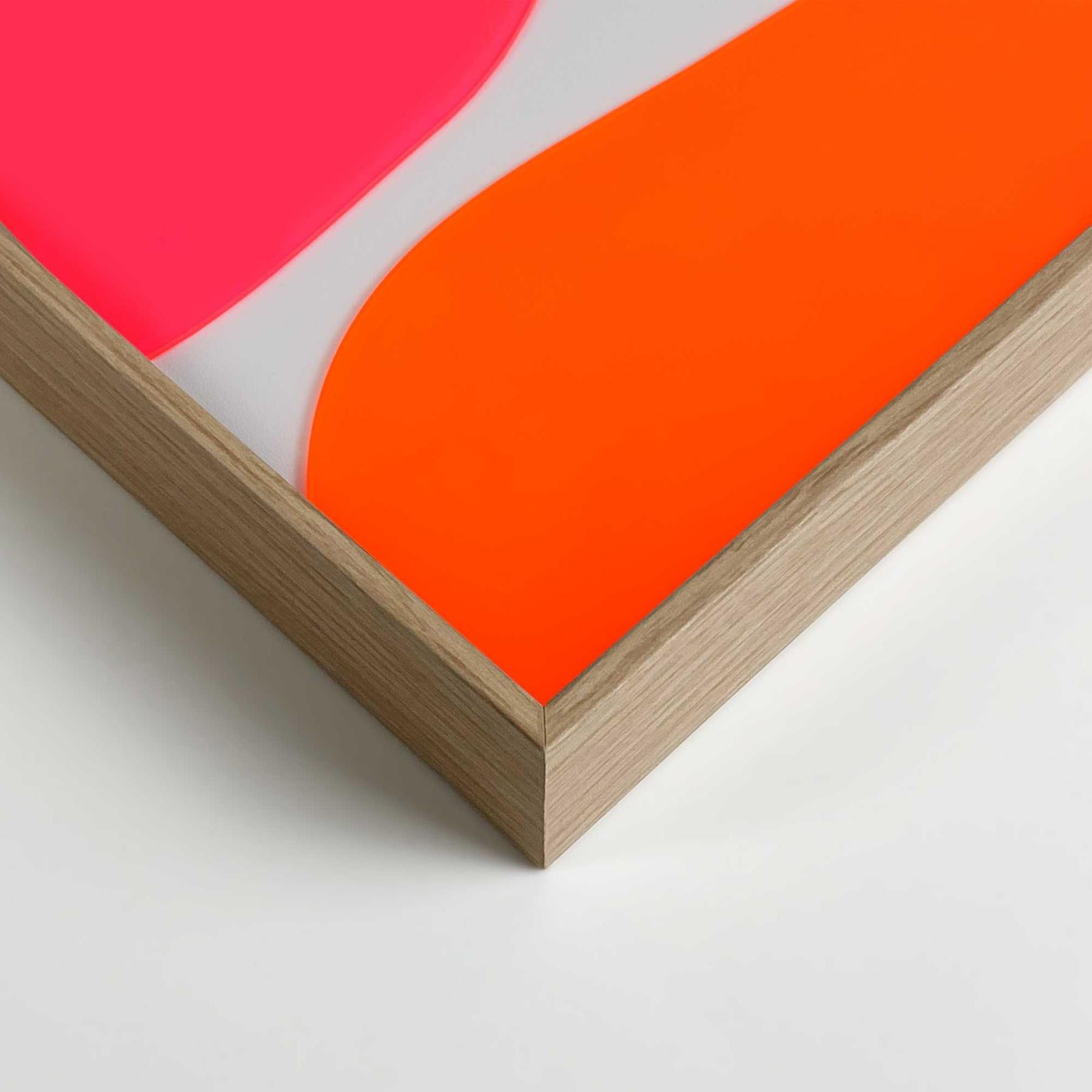 Reinders - Neon Connected - Relief Art Schilderij 70x50cm Hout