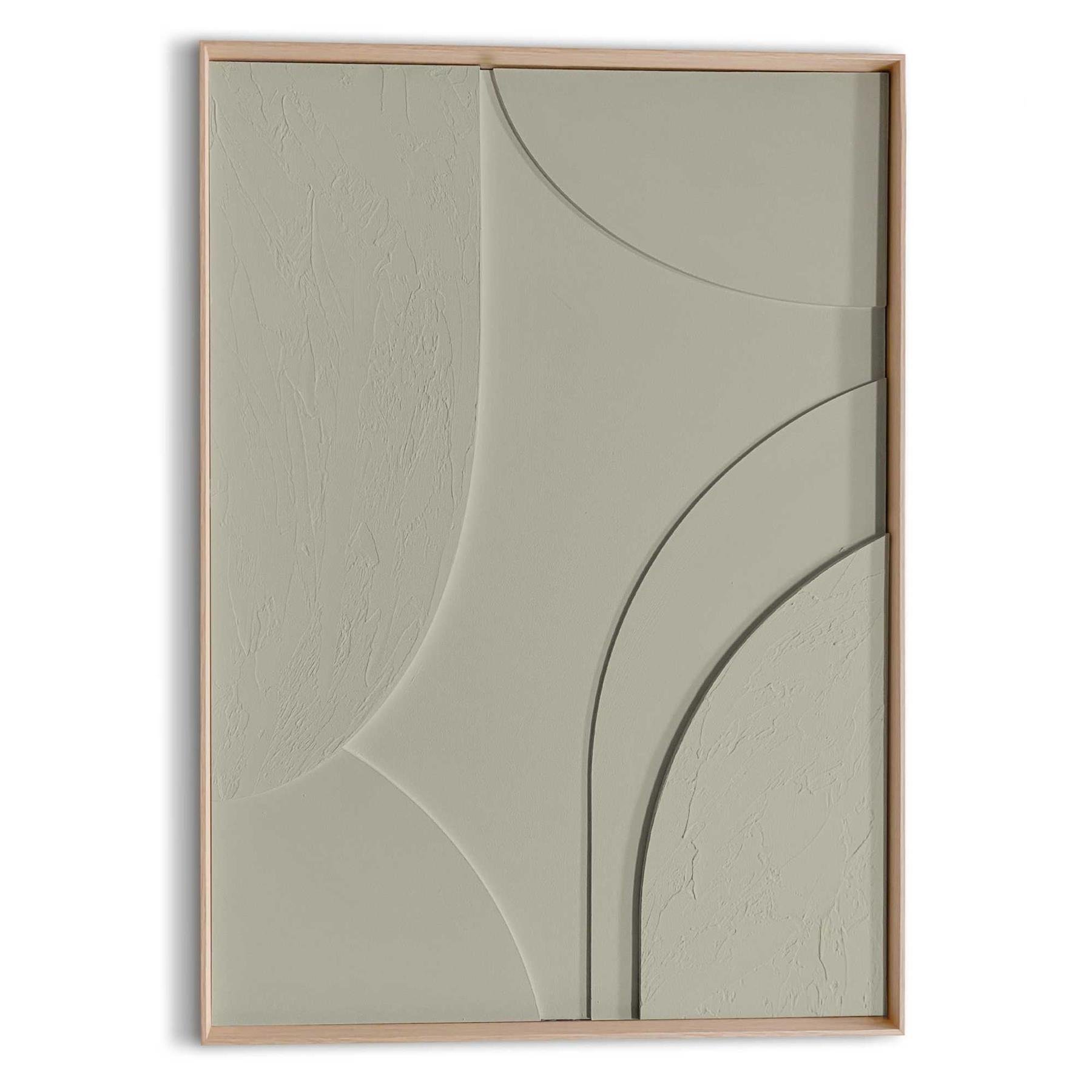 Reinders - Terrace Sage Green - Relief Art Schilderij 70x50cm Hout