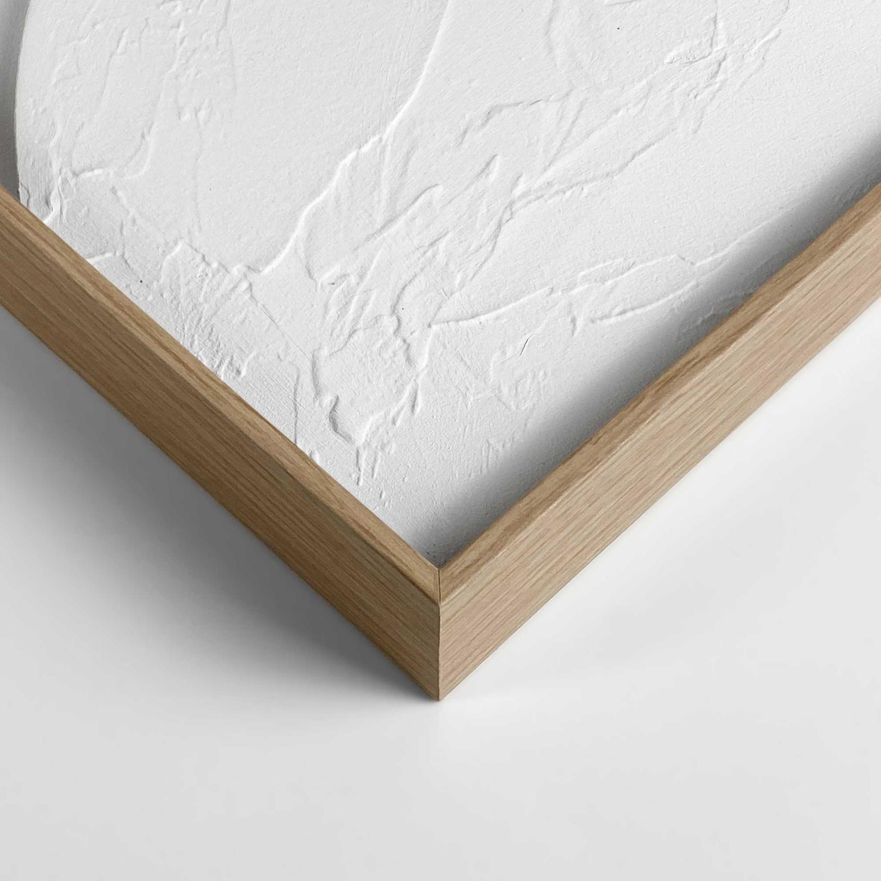 Reinders - Connected White - Relief Art Schilderij 70x50cm Hout