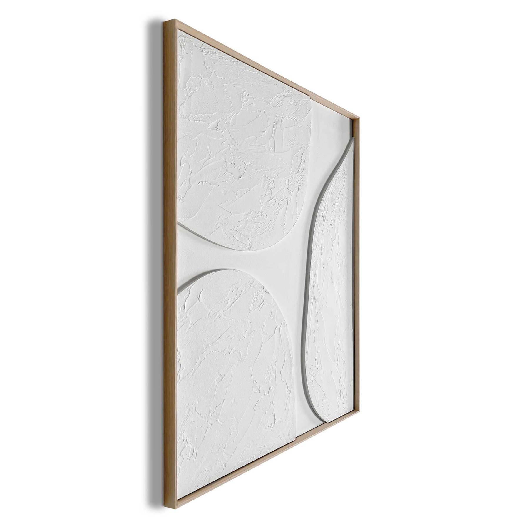 Reinders - Connected White - Relief Art Schilderij 70x50cm Hout