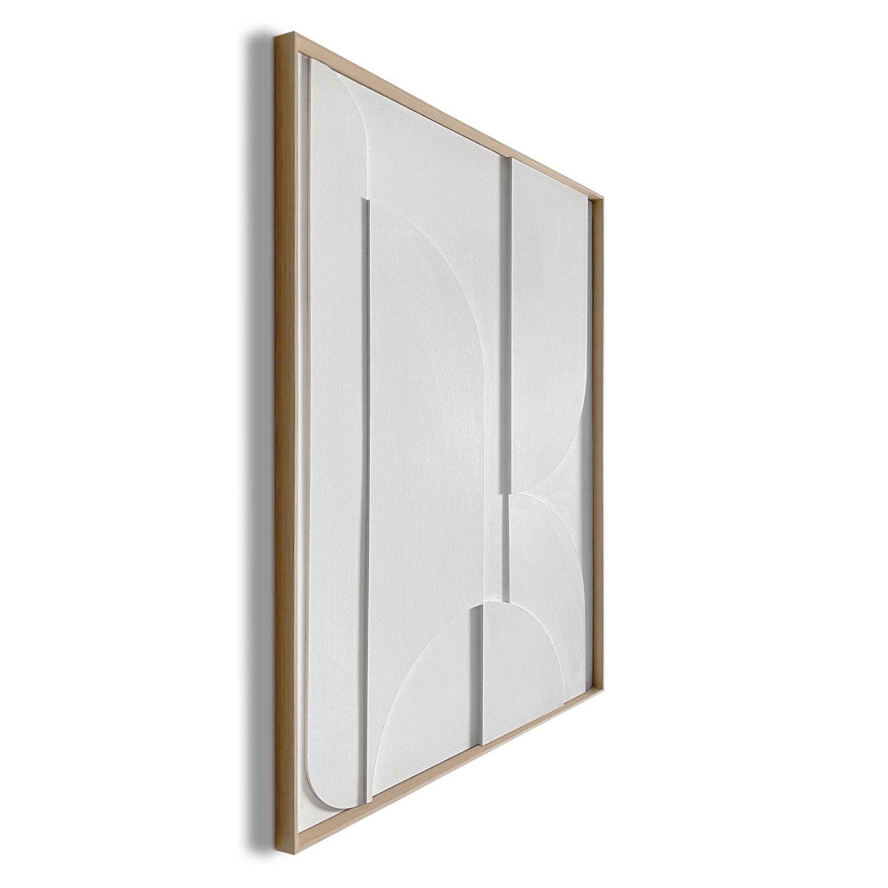 Reinders - Puzzeled White - Relief Art Schilderij 70x50cm Hout