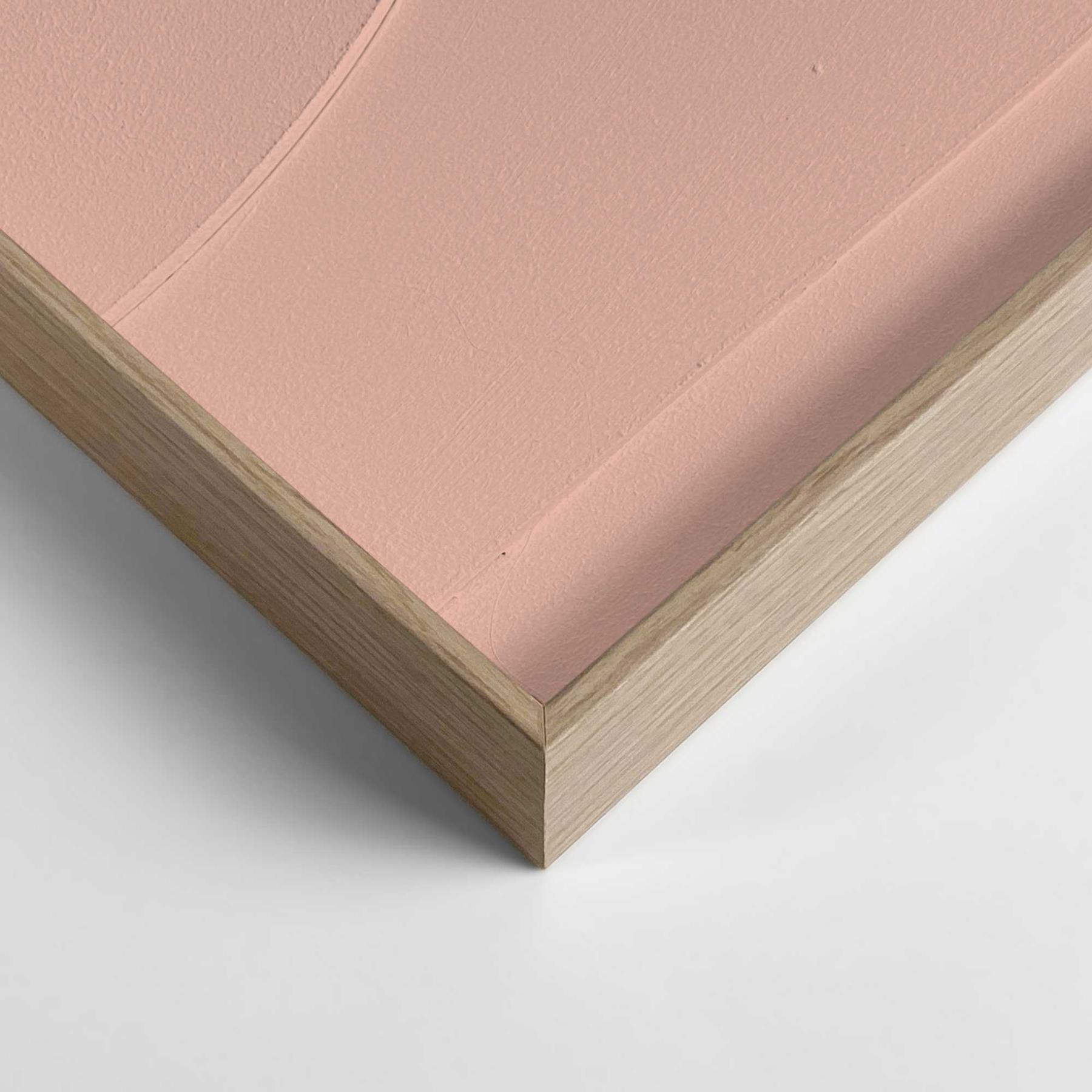 Reinders - Puzzeled Terra Pink - Relief Art Schilderij 70x50cm Hout
