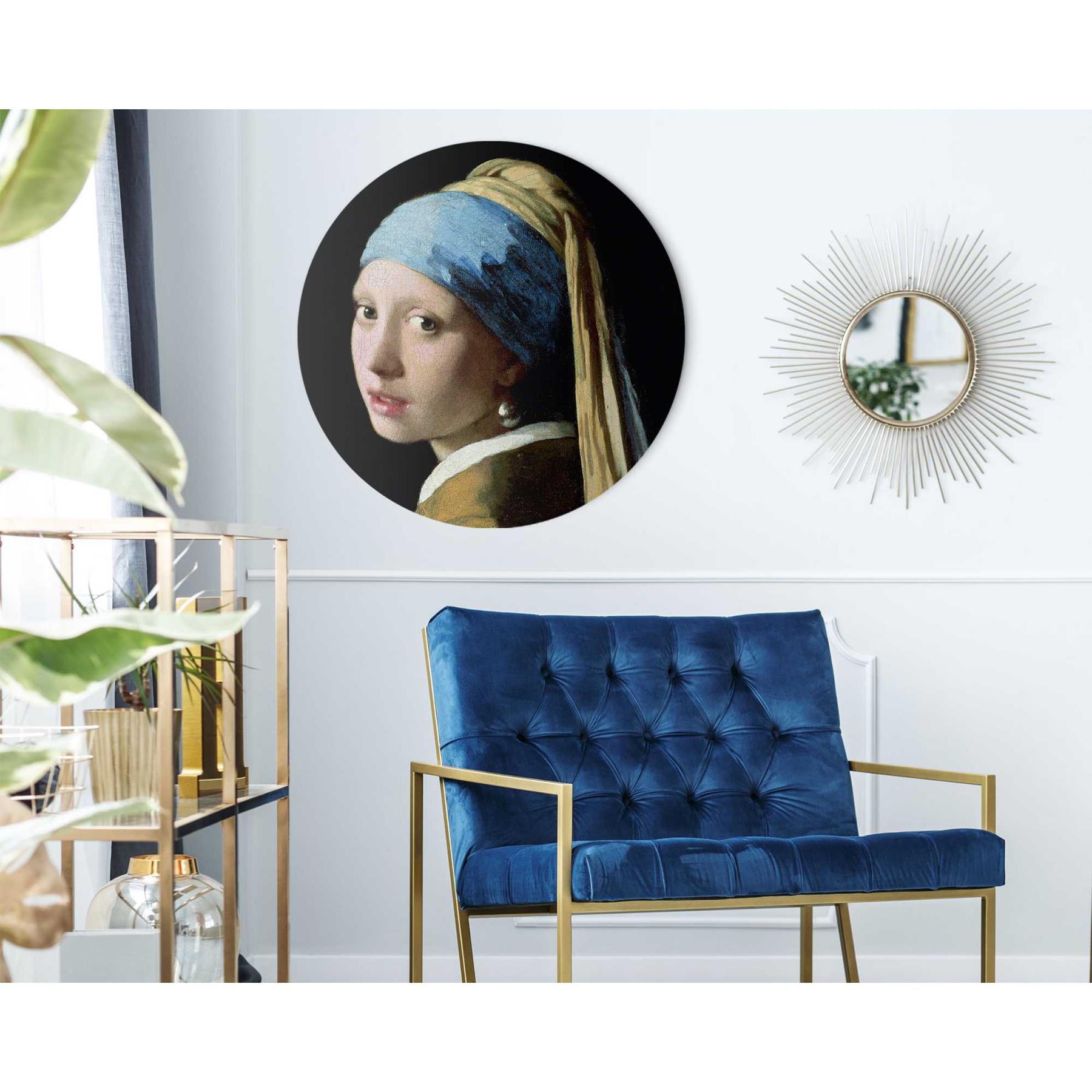 Reinders - Old Masters - girl pearl earring - Glasschilderij Ø 70cm