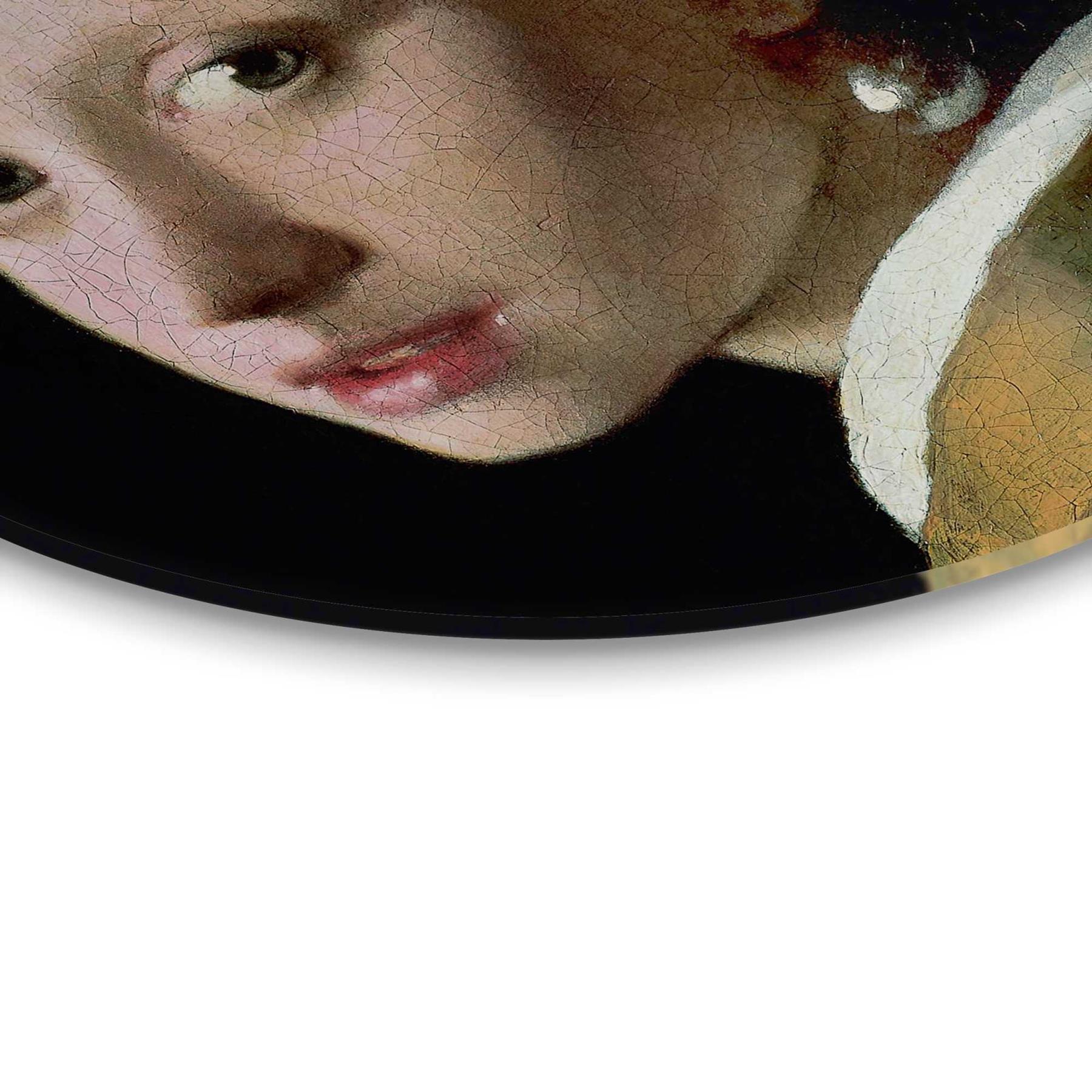 Reinders - Old Masters - girl pearl earring - Glasschilderij Ø 70cm