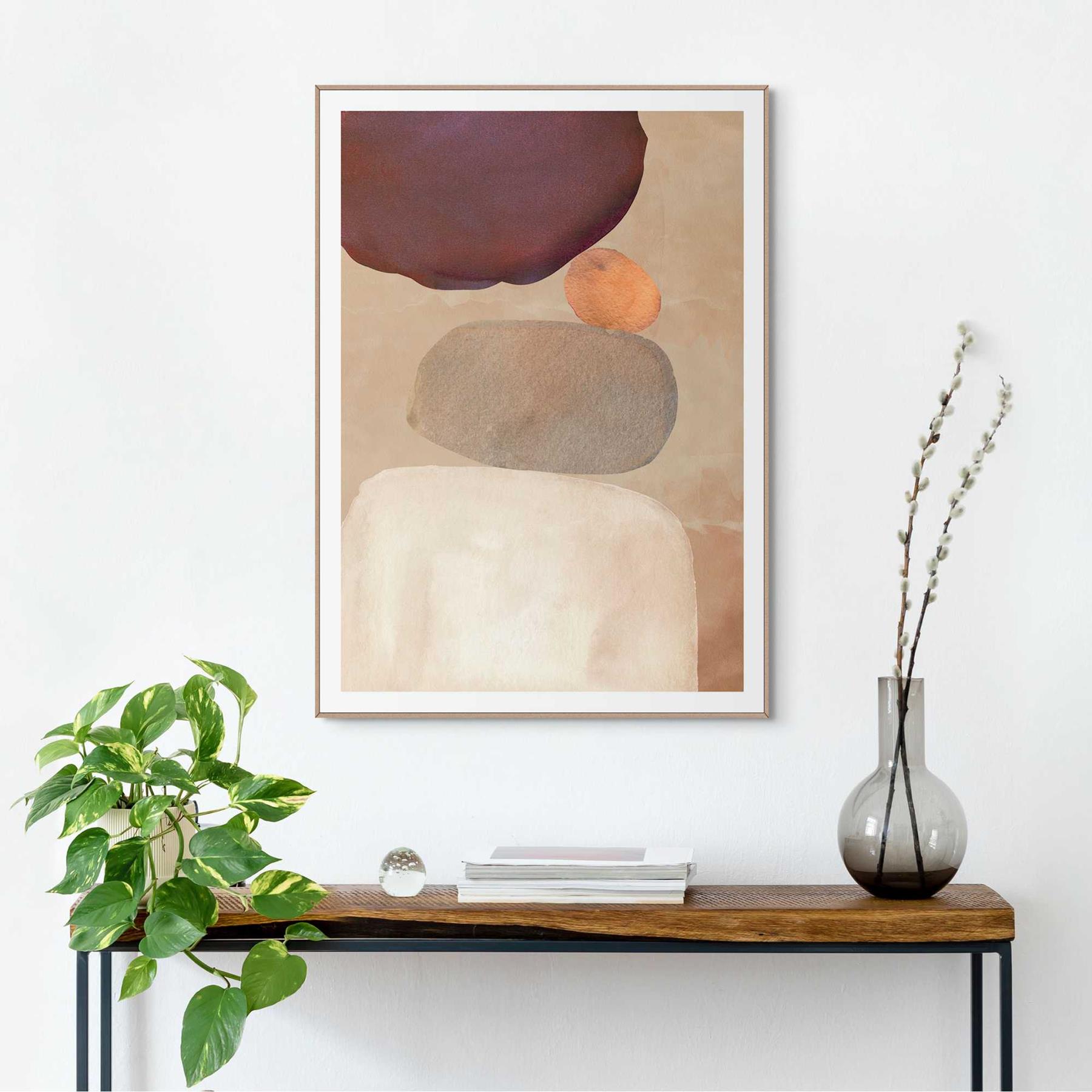 Reinders - Pebble Play - Schilderij 70x50cm Hout