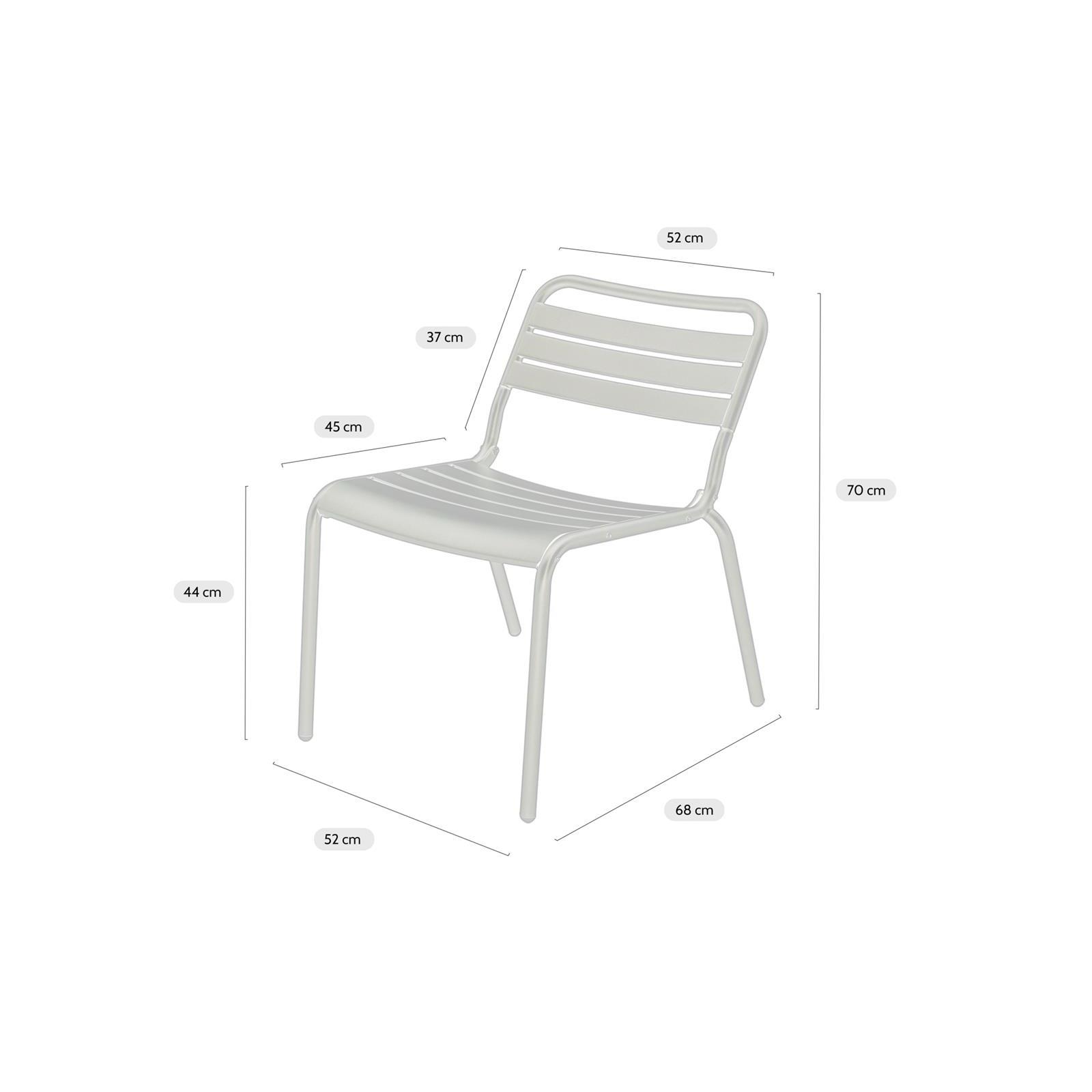 MaximaVida metalen loungestoel Max XXL okergeel - doos per 2 stuks
