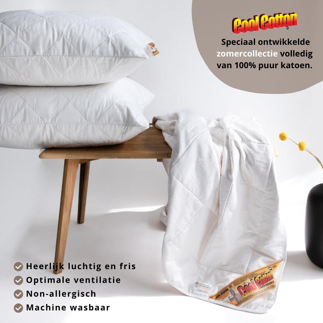 Cool Cotton - 100% Katoenen Zomerdekbed - 140x200cm