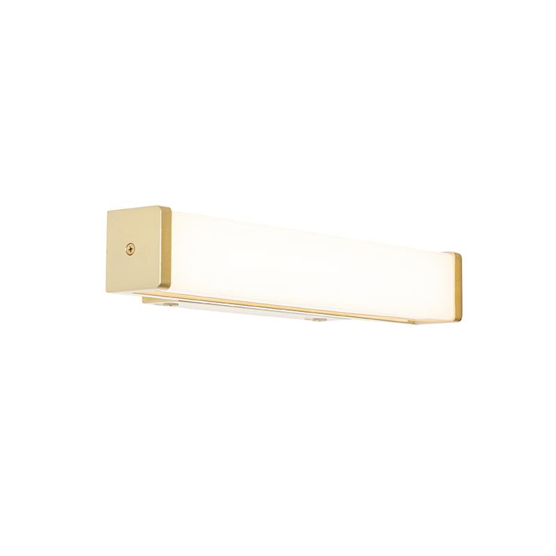 QAZQA Badkamer wandlamp messing 32 cm incl. LED IP44 - Cascada