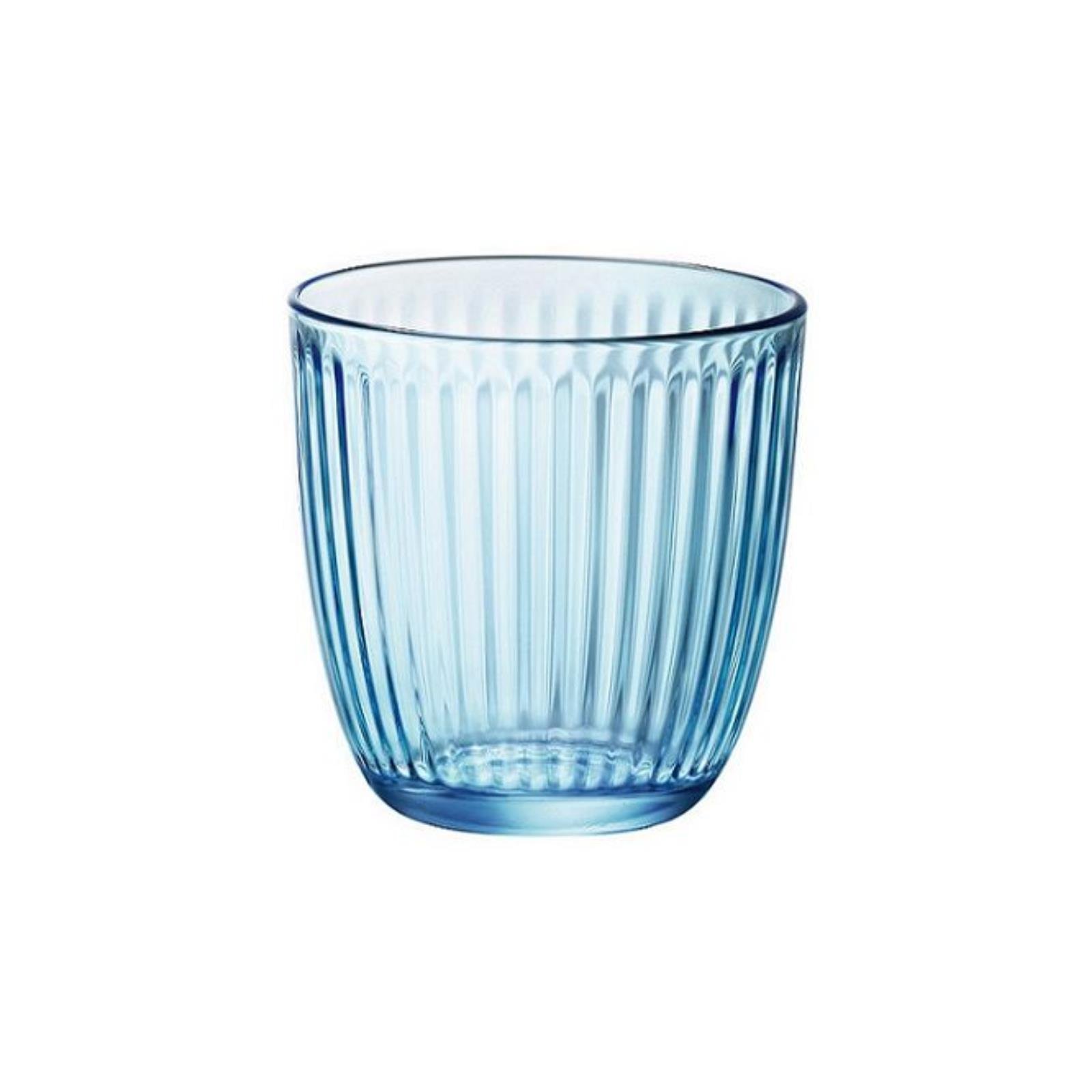 Bormioli Rocco Drinkglazen - 6x - blauw - tumbler glas - 290 ml