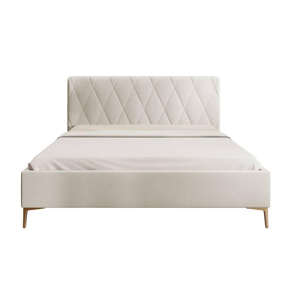 NADUVI Collection Ticaro Bedframe - 140 x 200 cm - Beige