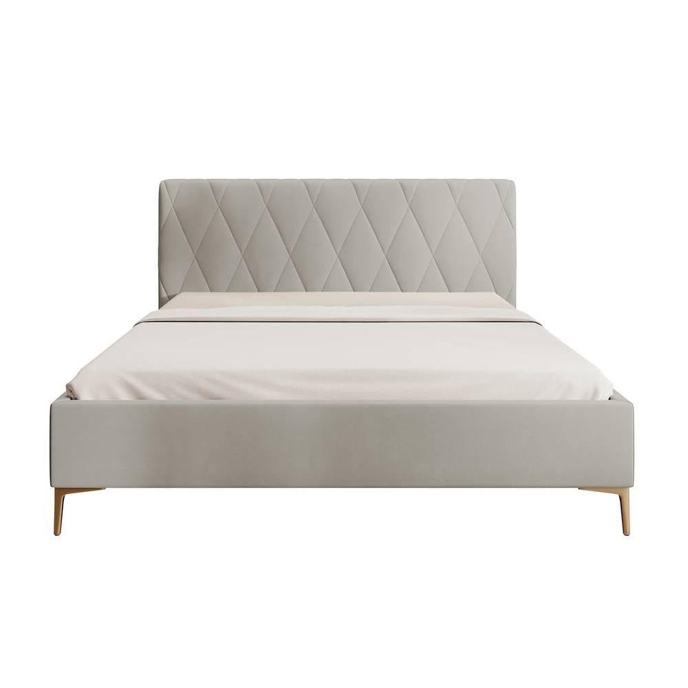 NADUVI Collection Ticaro Bedframe - 160 x 200 cm - Crème