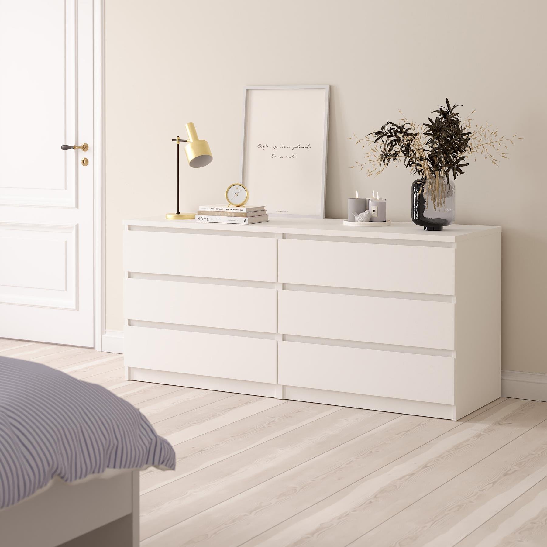 by fonQ basic Slide Ladekast - 6 lades -  Wit