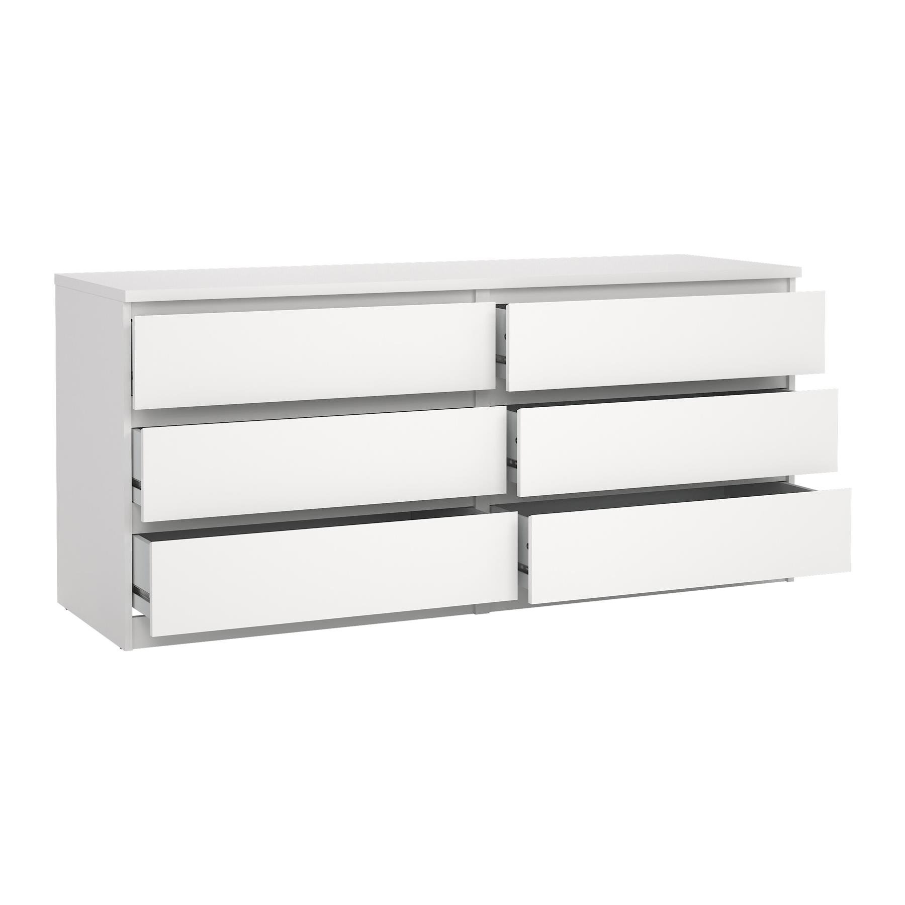 by fonQ basic Slide Ladekast - 6 lades -  Wit