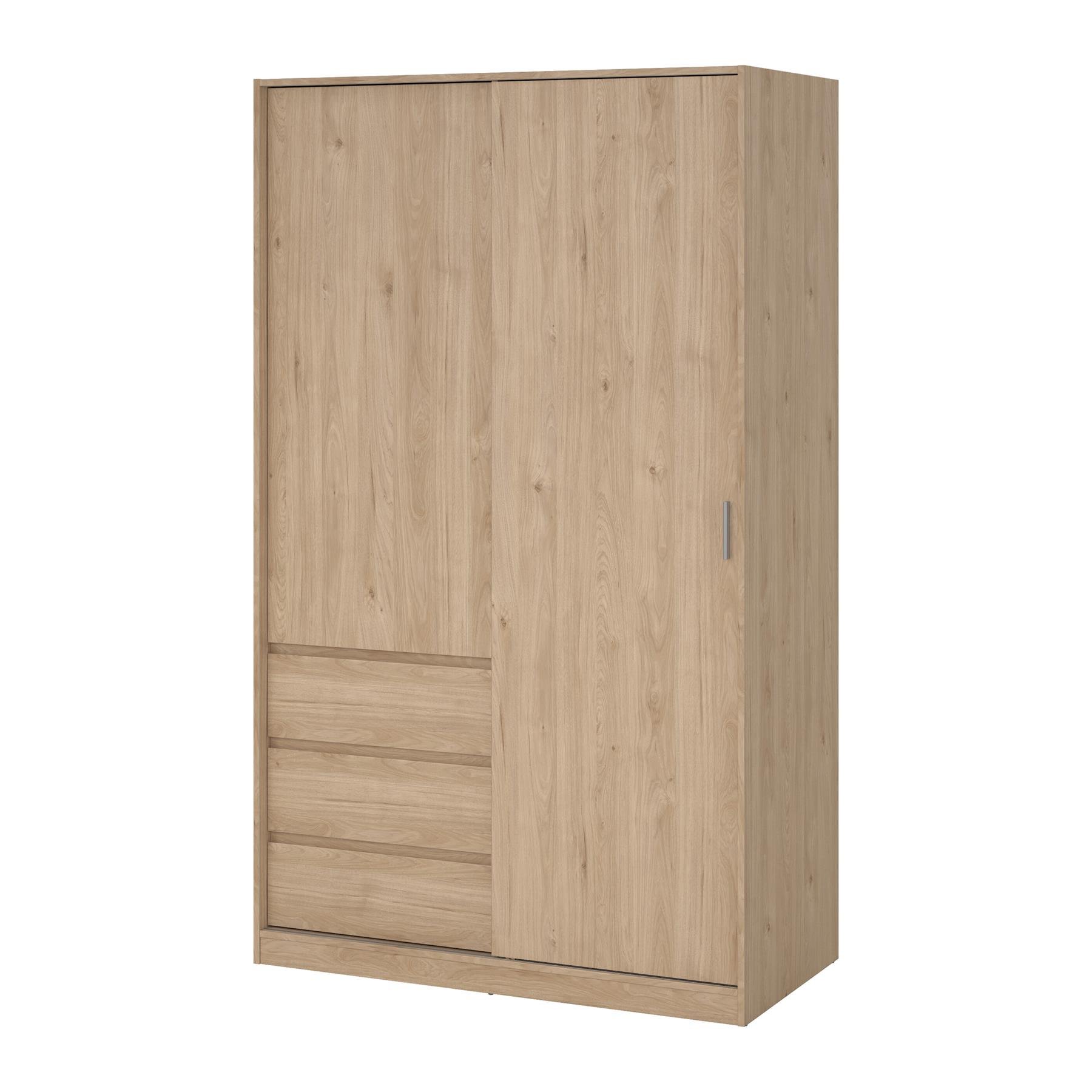 by fonQ basic Slide Kledingkast - B 118,5 cm - Eiken