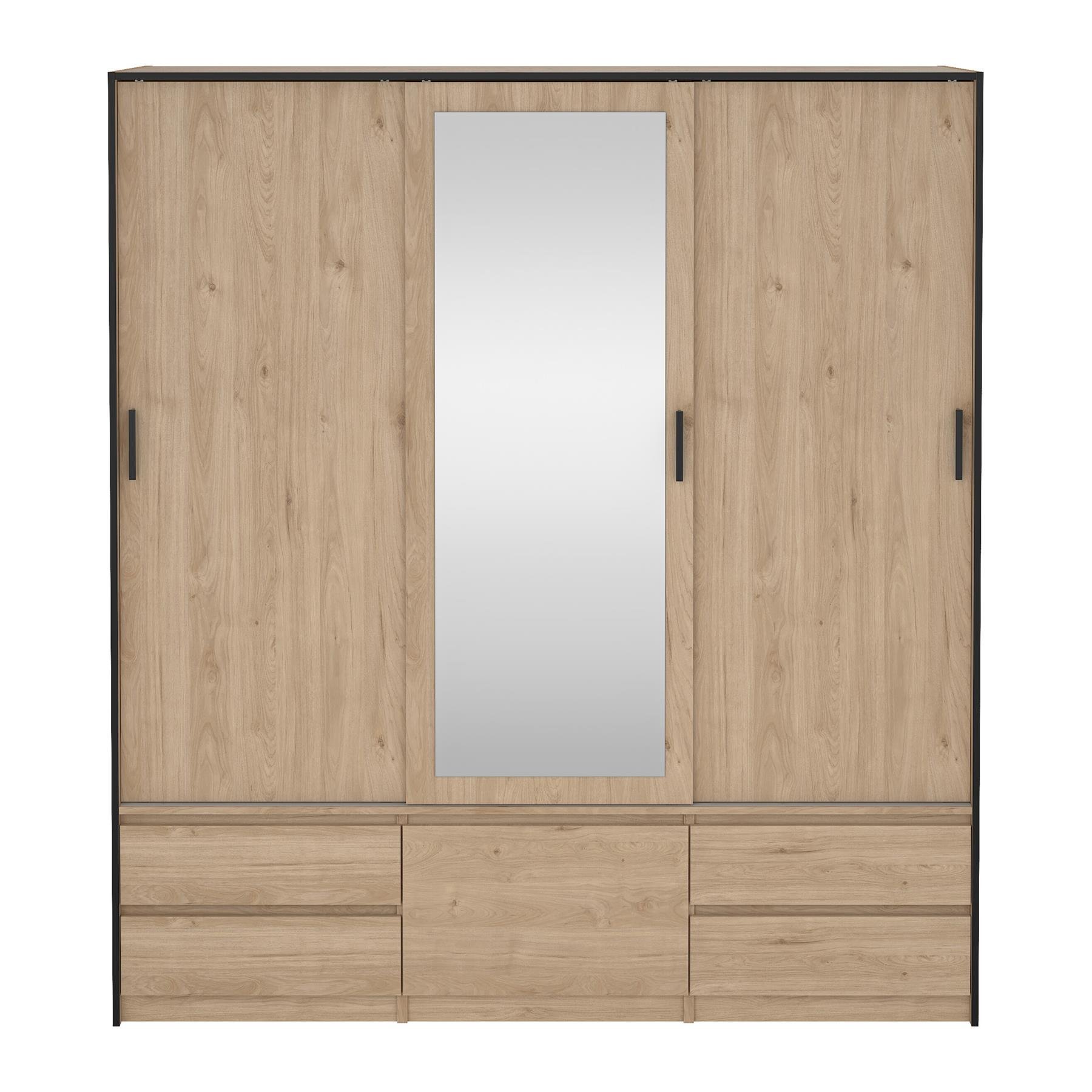 by fonQ basic Slim Kledingkast - B 181,4 - Eiken