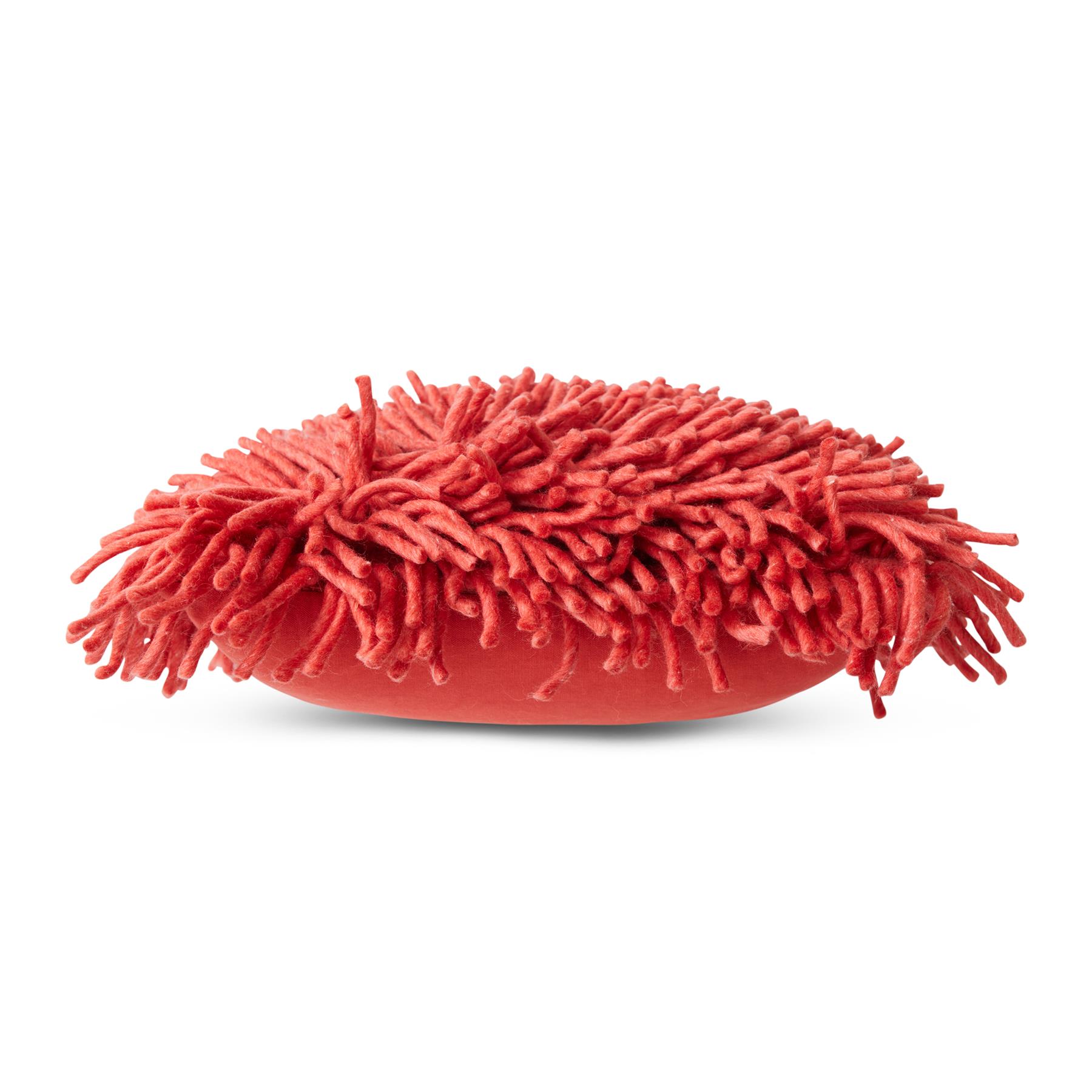HKliving Rugged Woolen Sierkussen 50 x 50 cm - Cherry Red