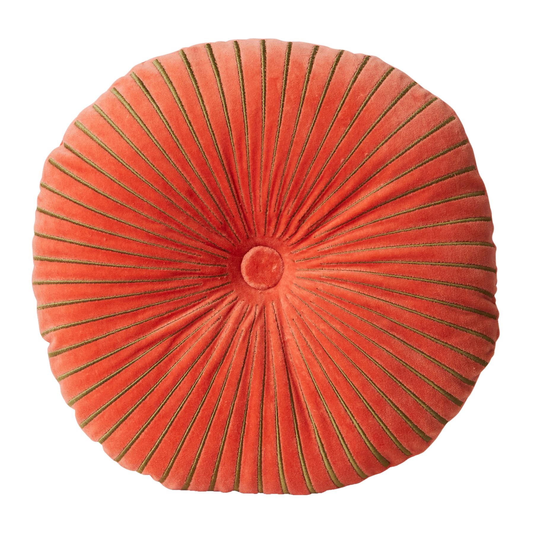 HKliving Round Ripple Sierkussen Ø 50 cm - Sienna 