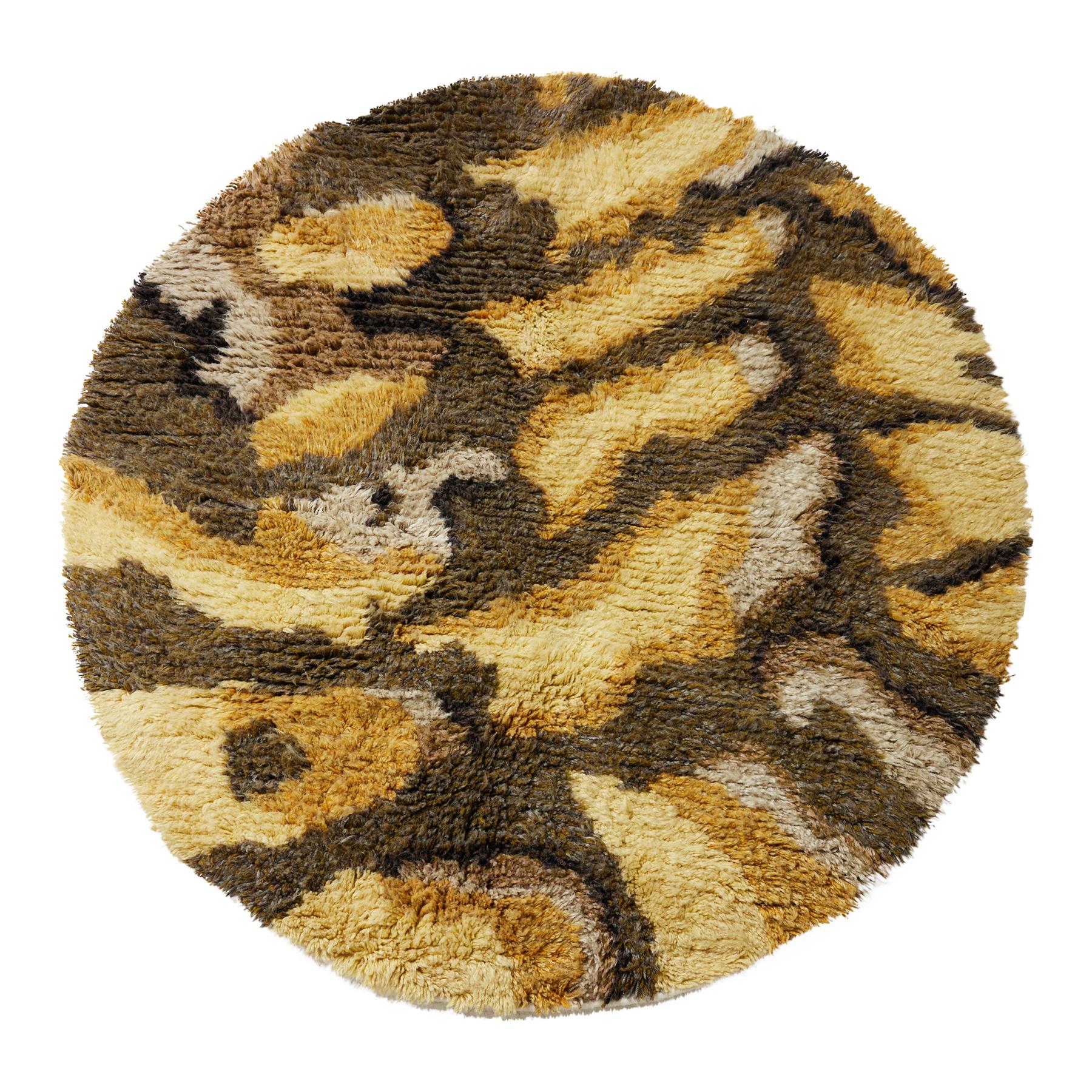 HKliving Fluffy Vloerkleed Ø 145 cm - Dunes