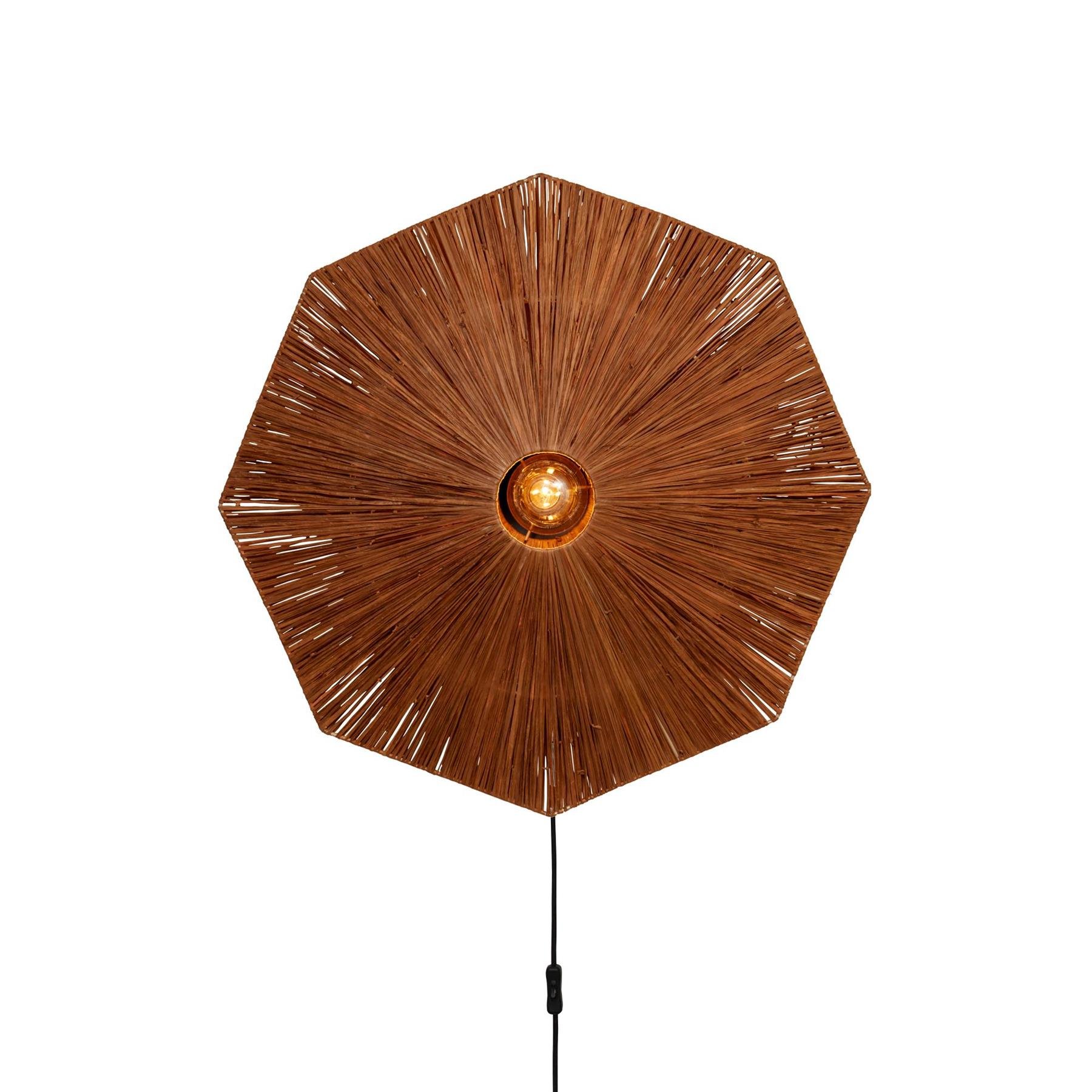 GOOD&MOJO Wandlamp Panama - Bruin - 65x7x65cm