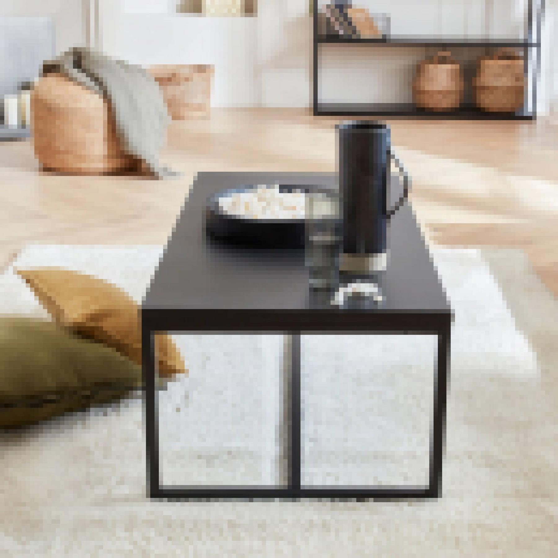 sweeek - Salontafel van zwart metaal