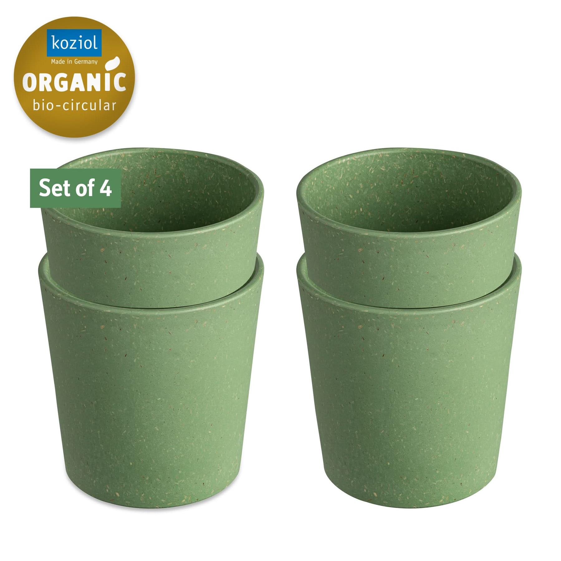 Koziol Bio-Circulair Connect Beker 190 ml Set van 4 Stuks