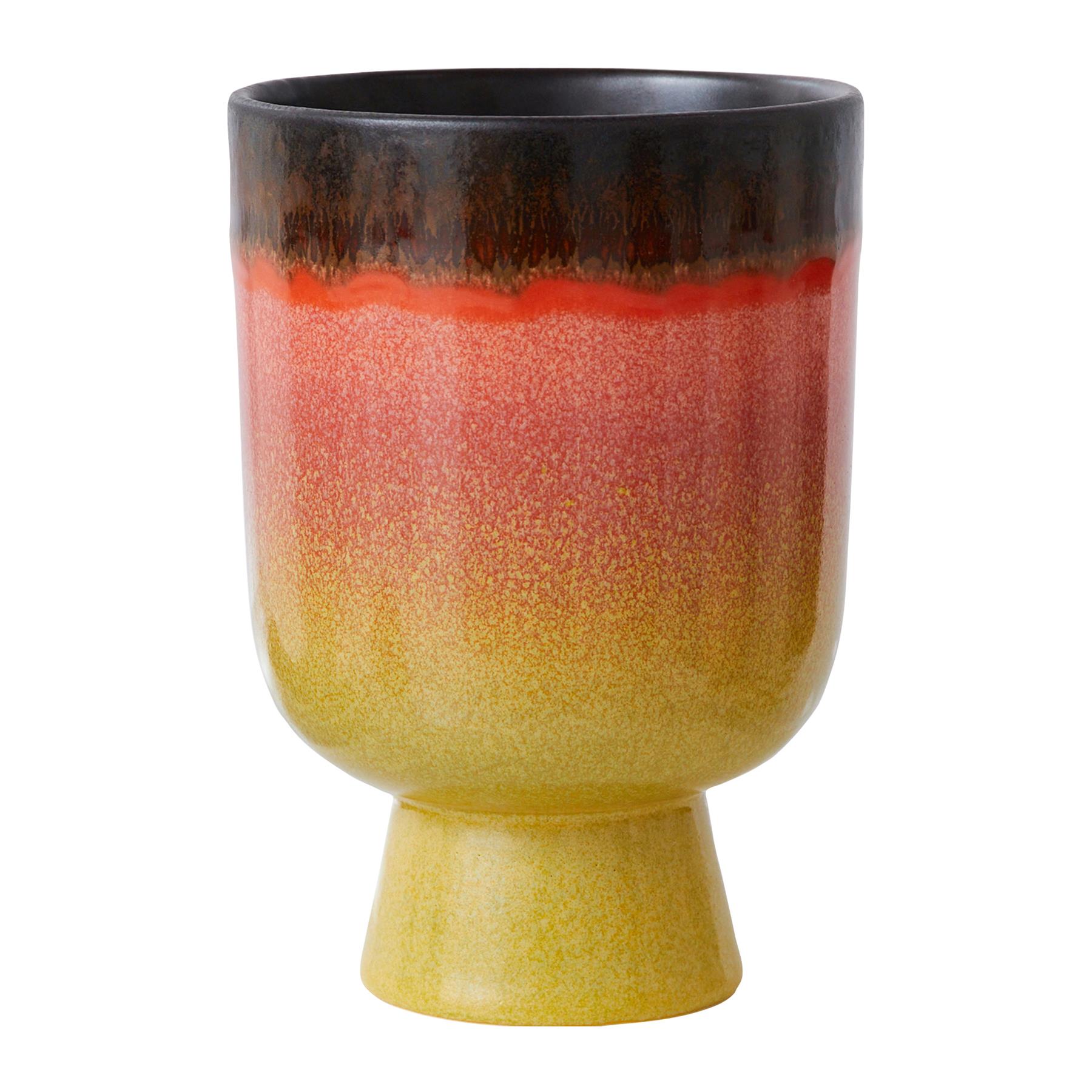 HKliving 70's Retro Bloempot - Ø 13 cm - Fig