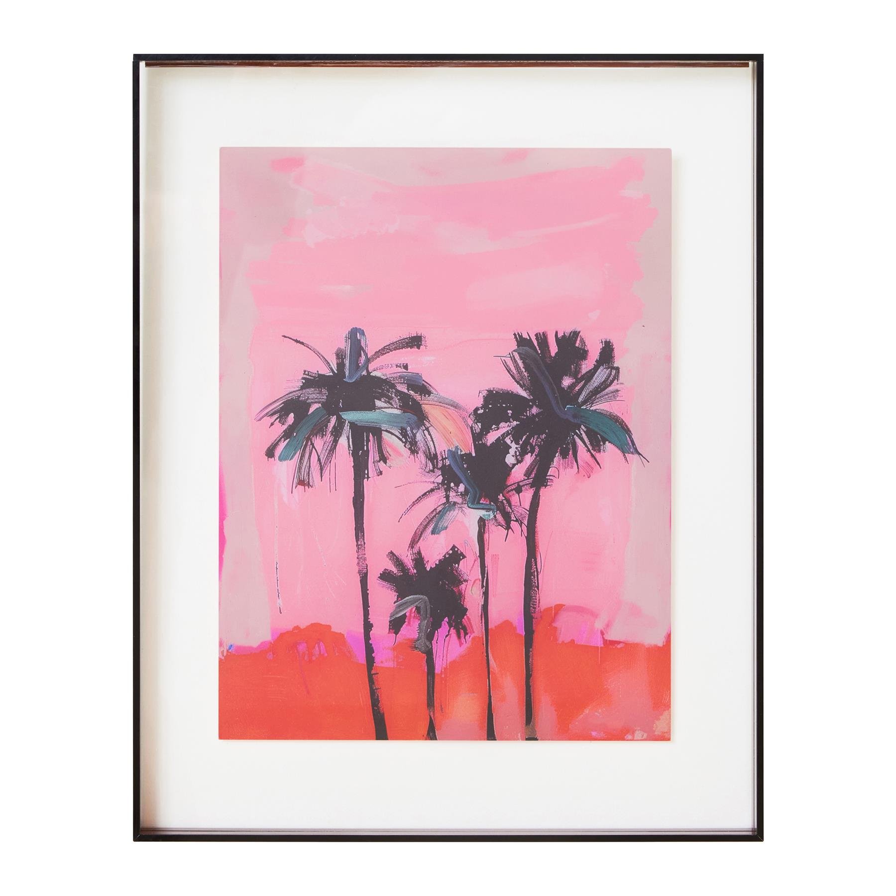 HKliving Acrylic Lijst 40 x 50 cm - Brown Palms 