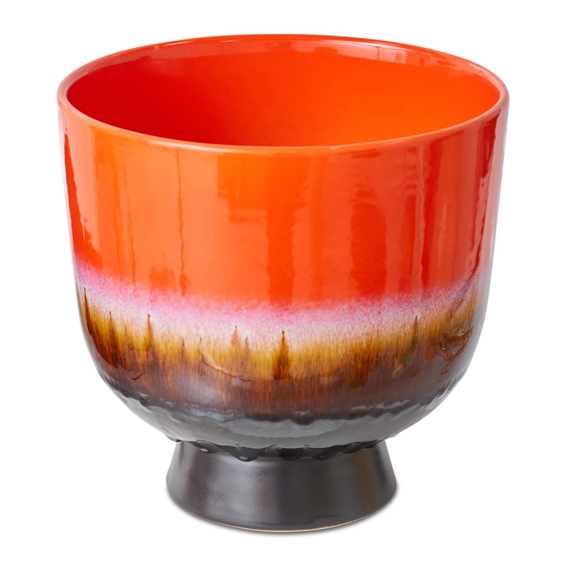 HKliving 70's Retro Bloempot - Ø 20,5 cm - Cherry Red