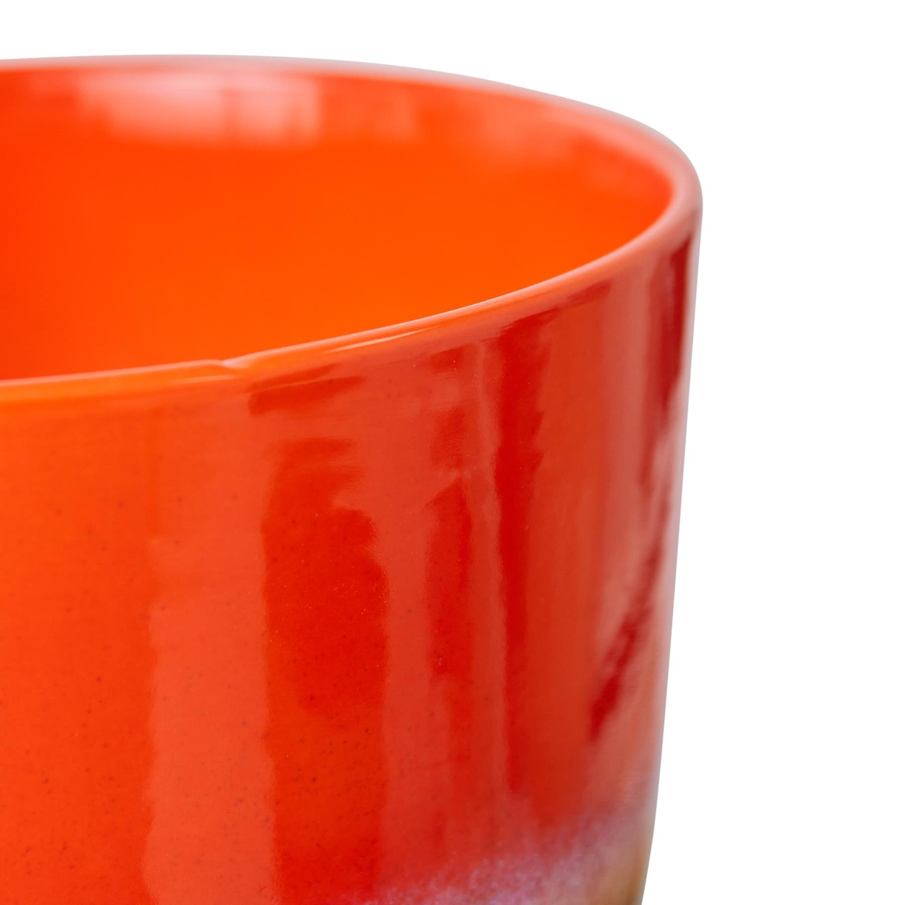 HKliving 70's Retro Bloempot - Ø 20,5 cm - Cherry Red