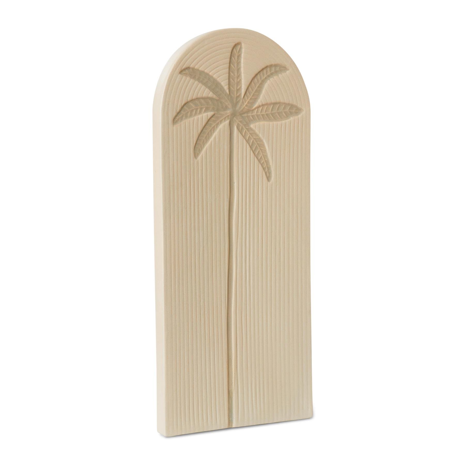 HKliving Stoneware Wanddornament - Palm 