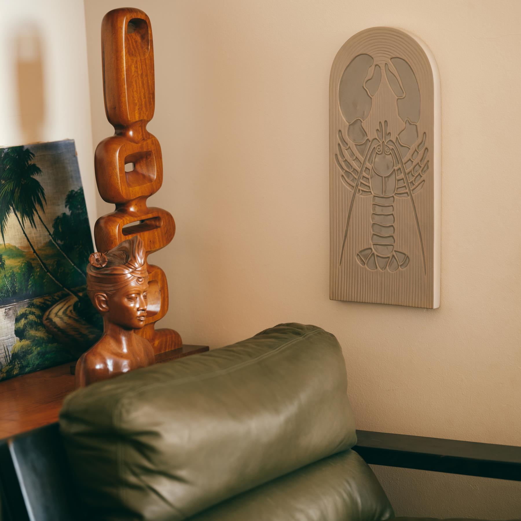 HKliving Stoneware Wanddornament - Lobster