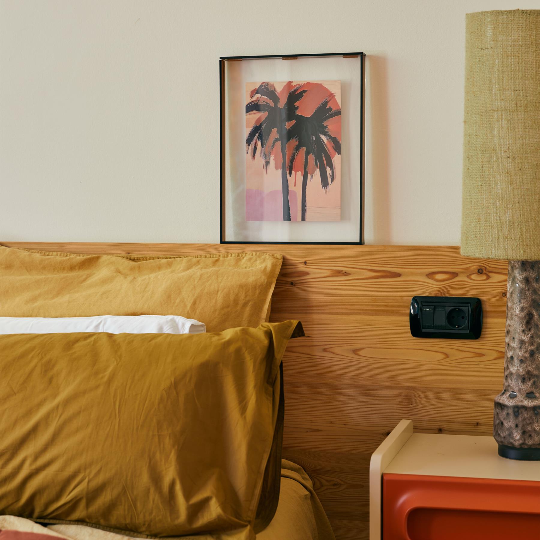 HKliving Acrylic Lijst 40 x 50 cm - Brown Palms 