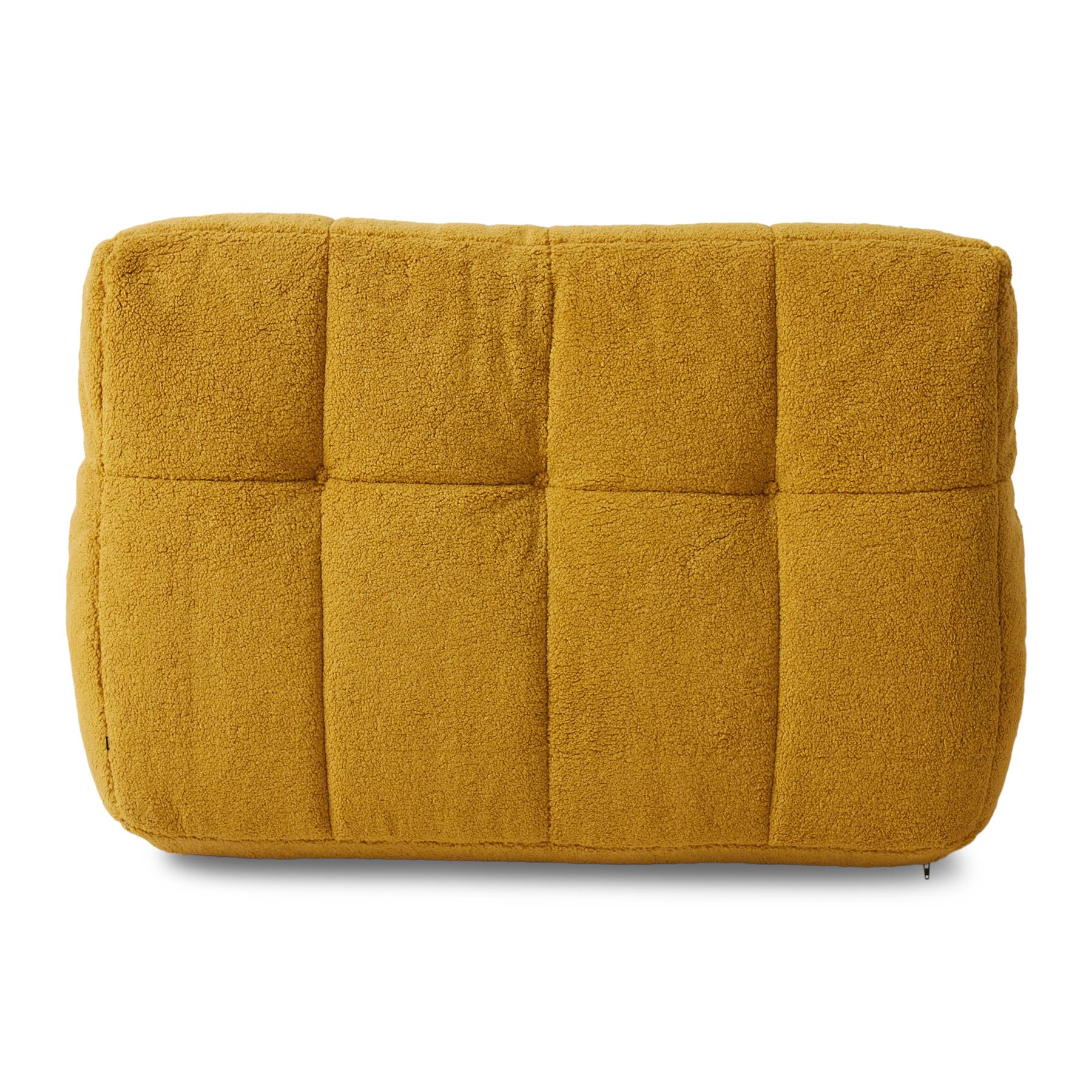 HKliving Lazy Lounge Fauteuil - Fluffy Ochre