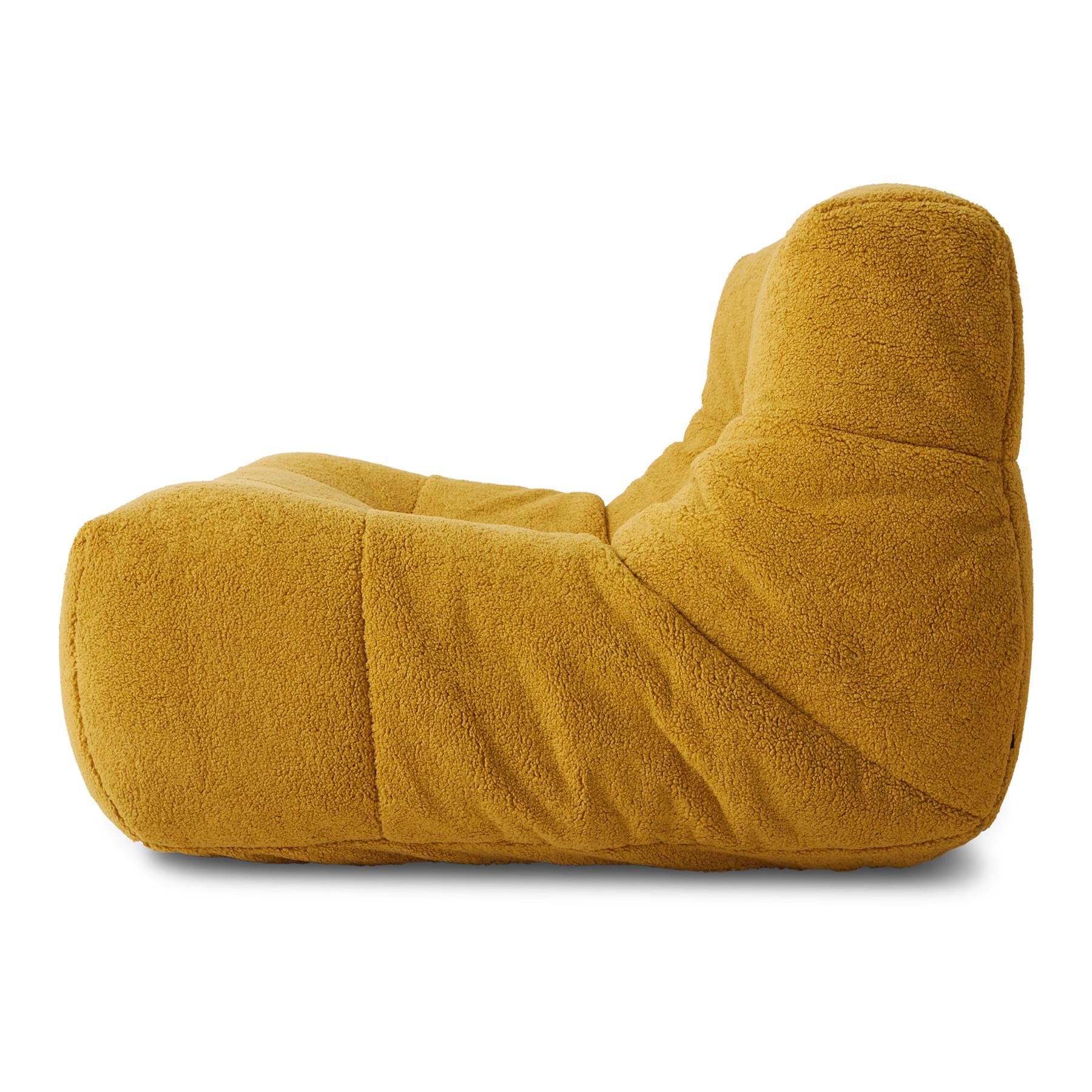 HKliving Lazy Lounge Fauteuil - Fluffy Ochre