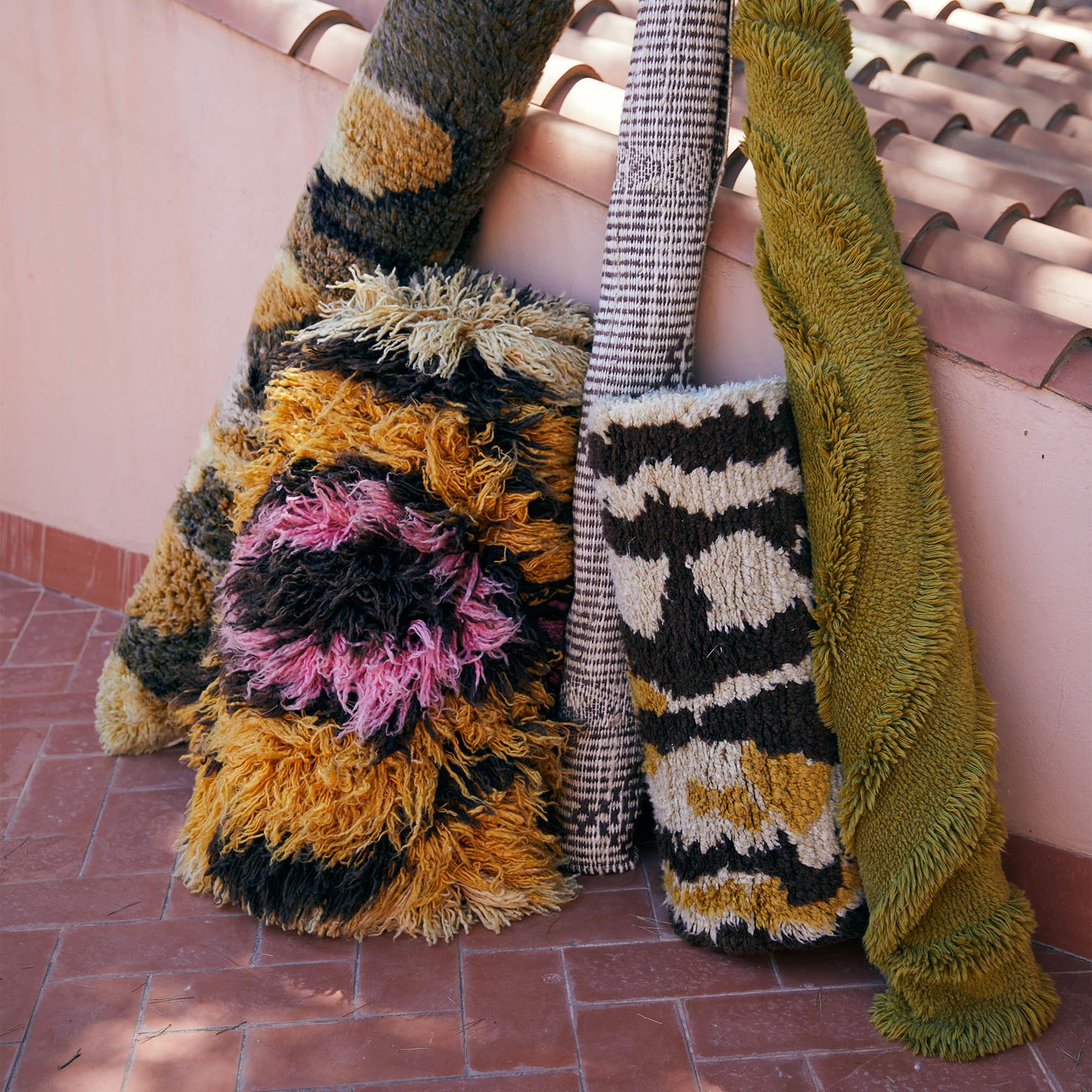 HKliving Fluffy Vloerkleed Ø 145 cm - Dunes