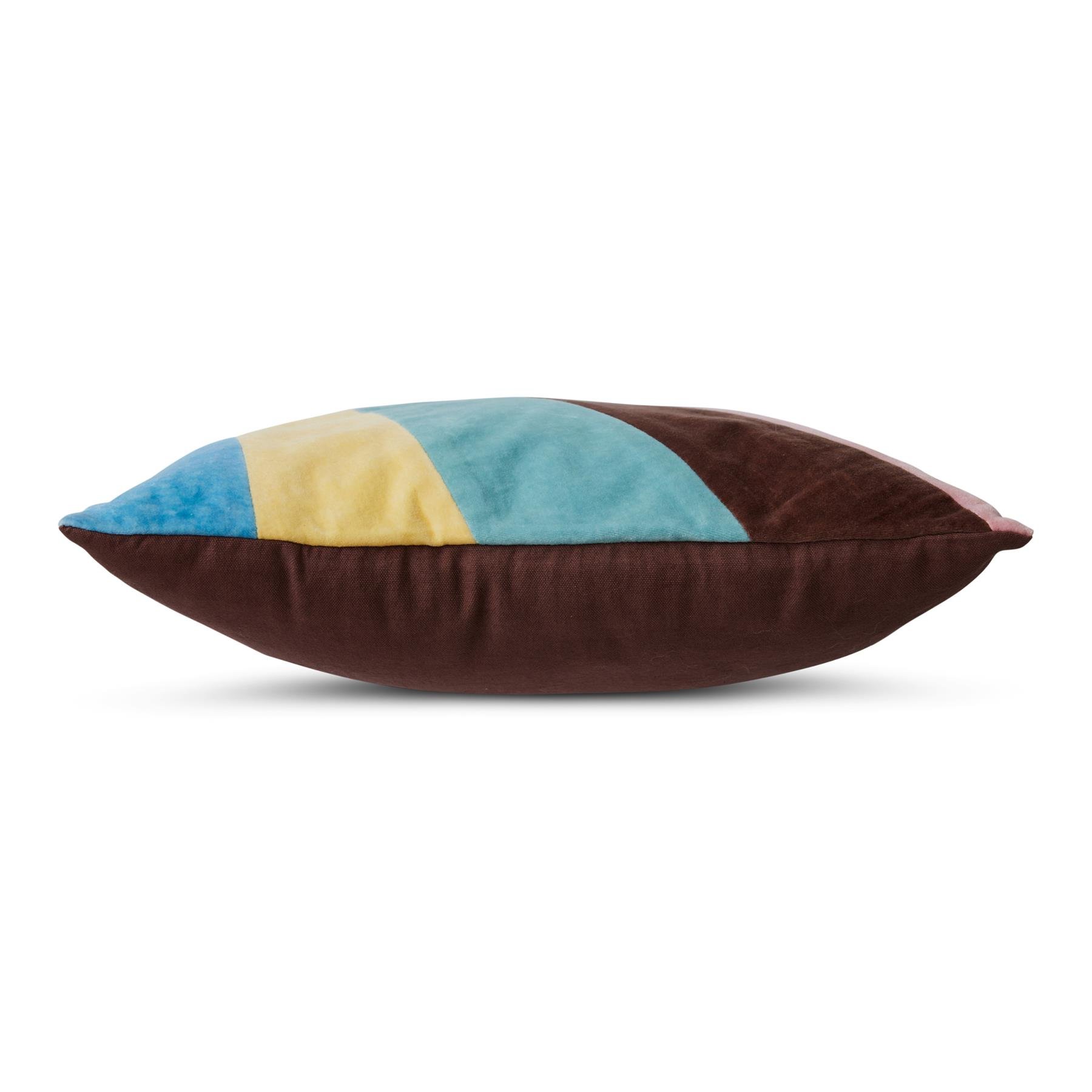 HKliving Striped Velvet Sierkussen 45 x 45 cm - Eventide 
