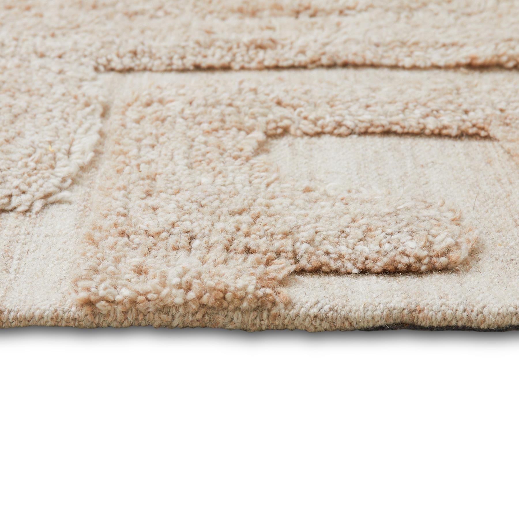 HKliving Tufted Vloerkleed 200 x 300 cm - Limestone