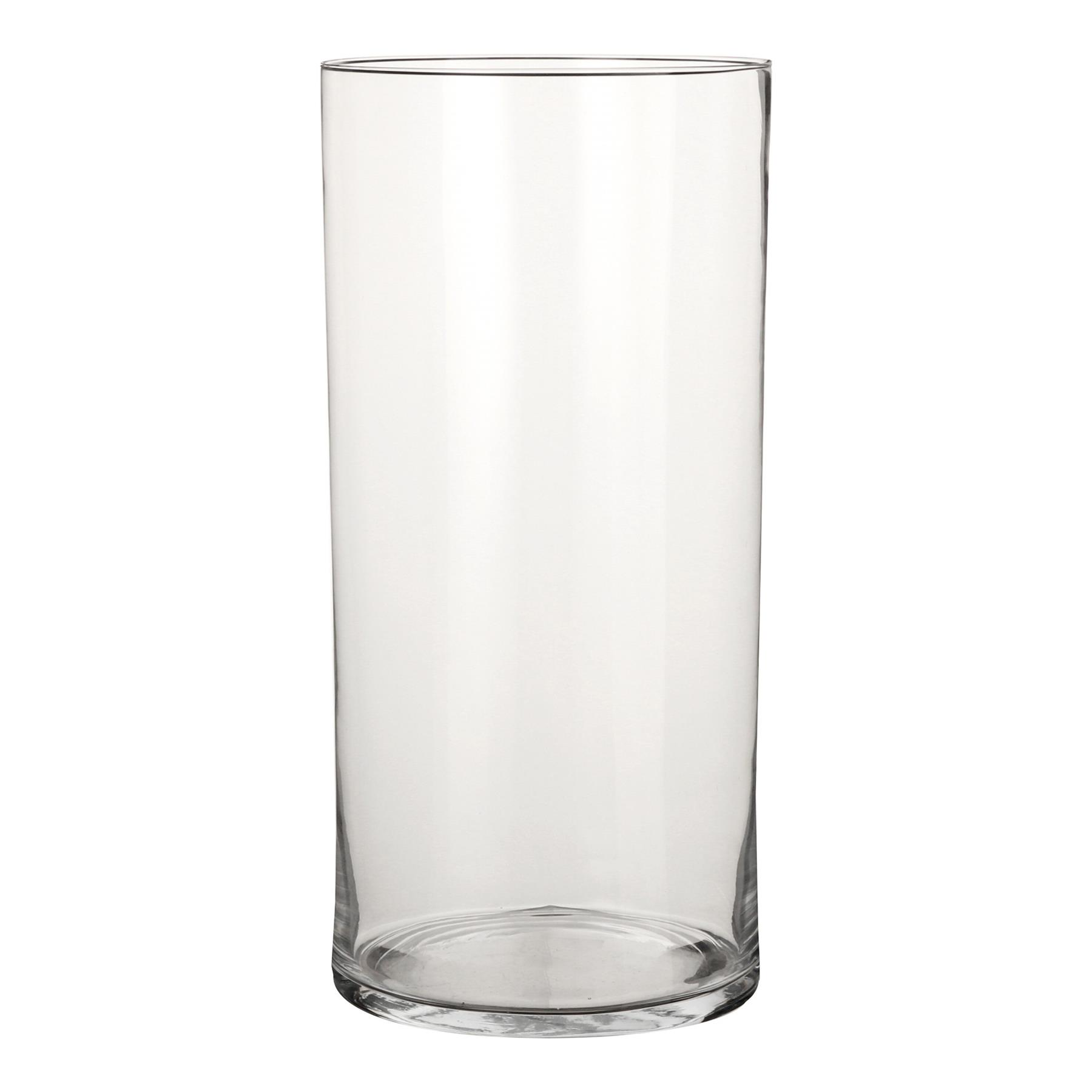 Mica Decorations Carly Vaas - H40 x Ø19 cm - Cylinder - Transparant