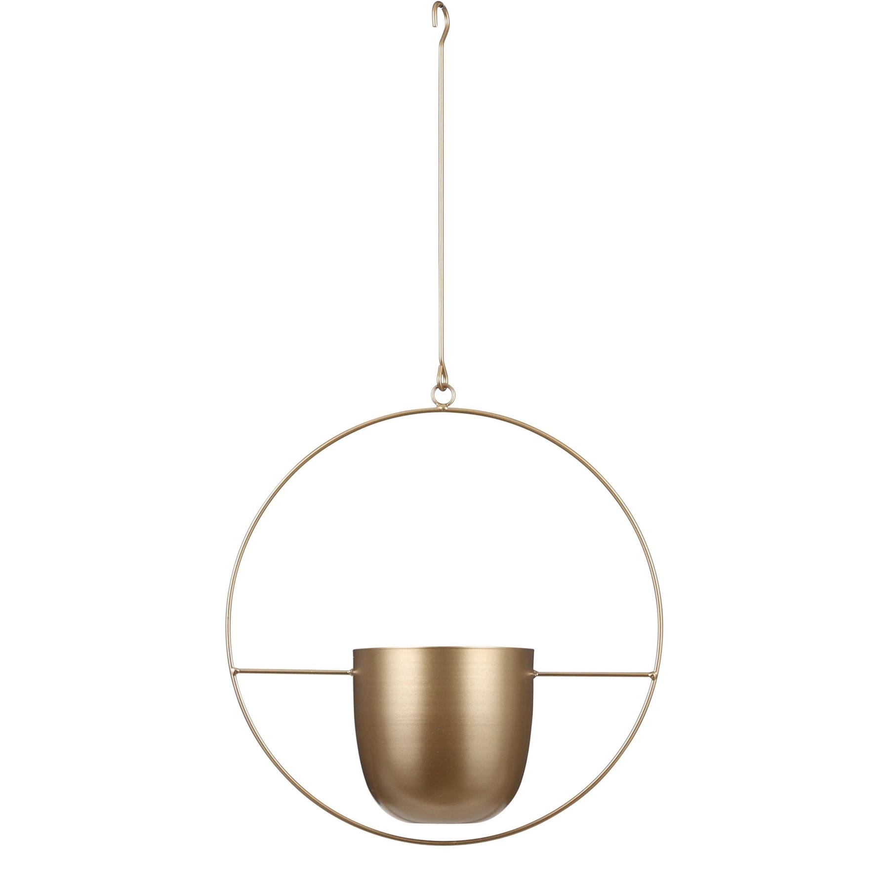 Mica Decorations Dexter Hangende Bloempot - L34 x B14 x H65 cm - Goud