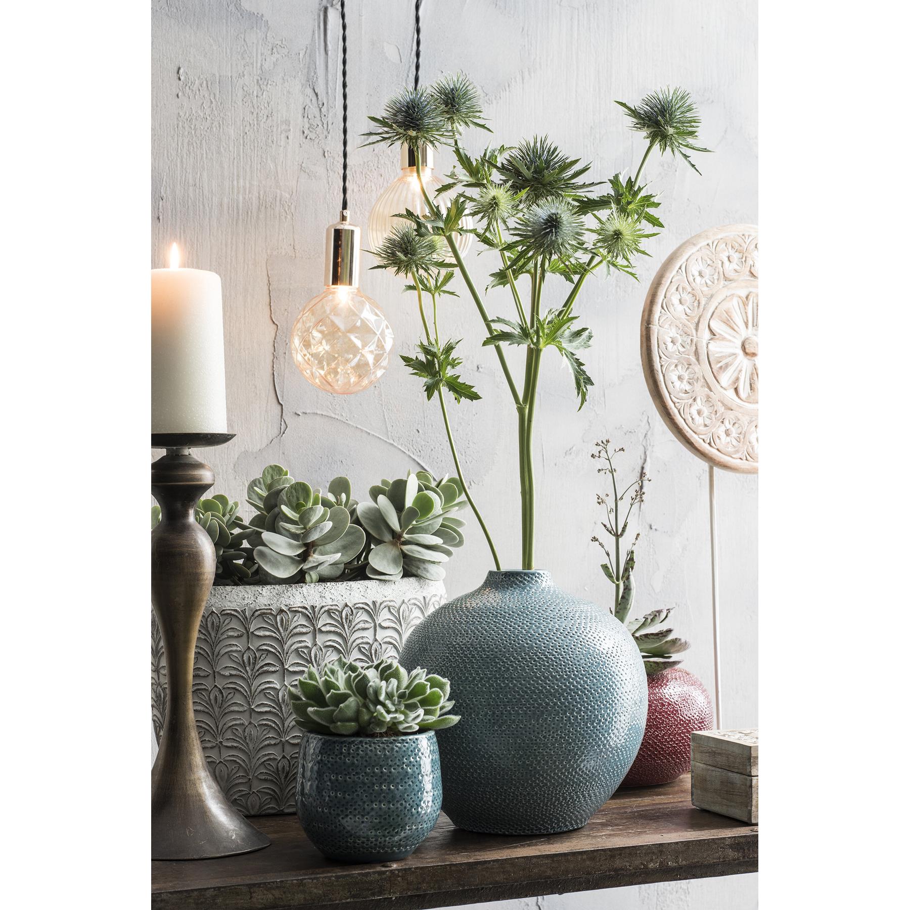 Mica Decorations Gabriel Bloempot Ø29 cm Blauw