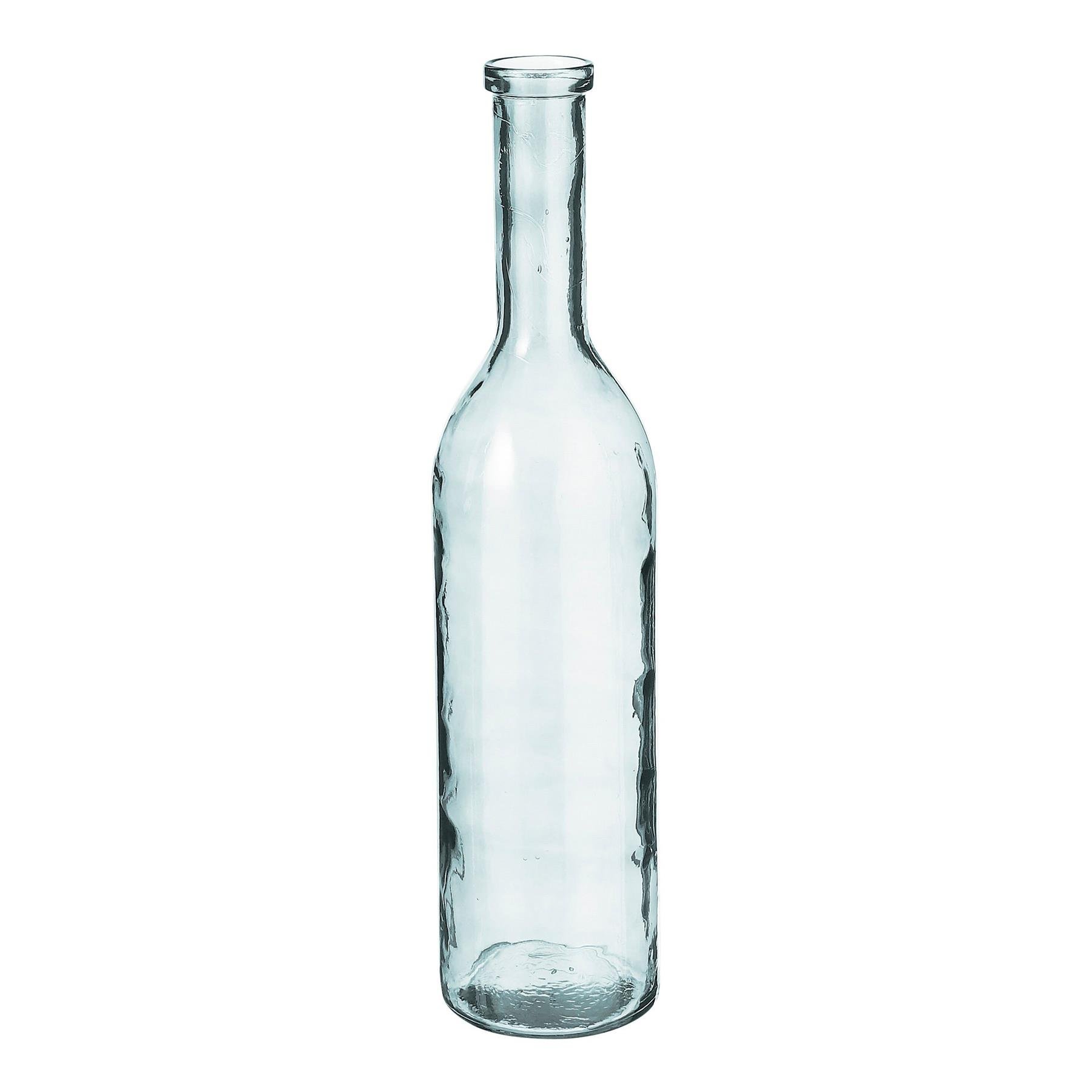 Mica Decorations Rioja Glazen Fles - H75 x Ø18 cm - Transparant