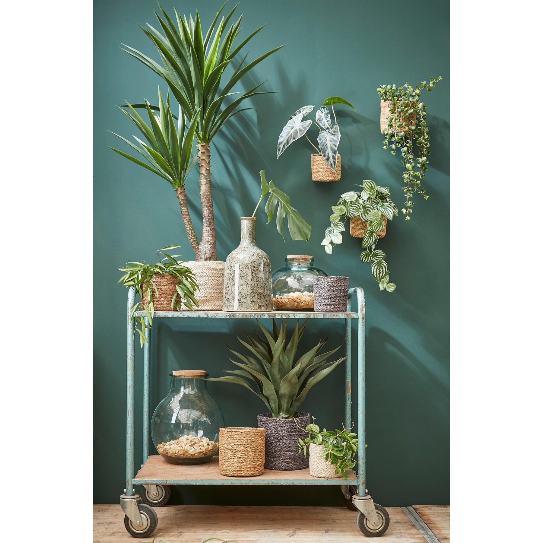 Mica Decorations Atlantic Mand voor Planten Set van 2 - Ø30 cm - Crème