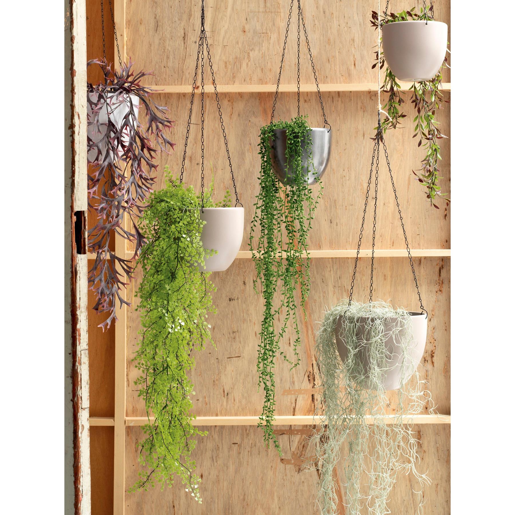 Mica Decorations Cypres Kunst Hangplant - H95 cm - Groen