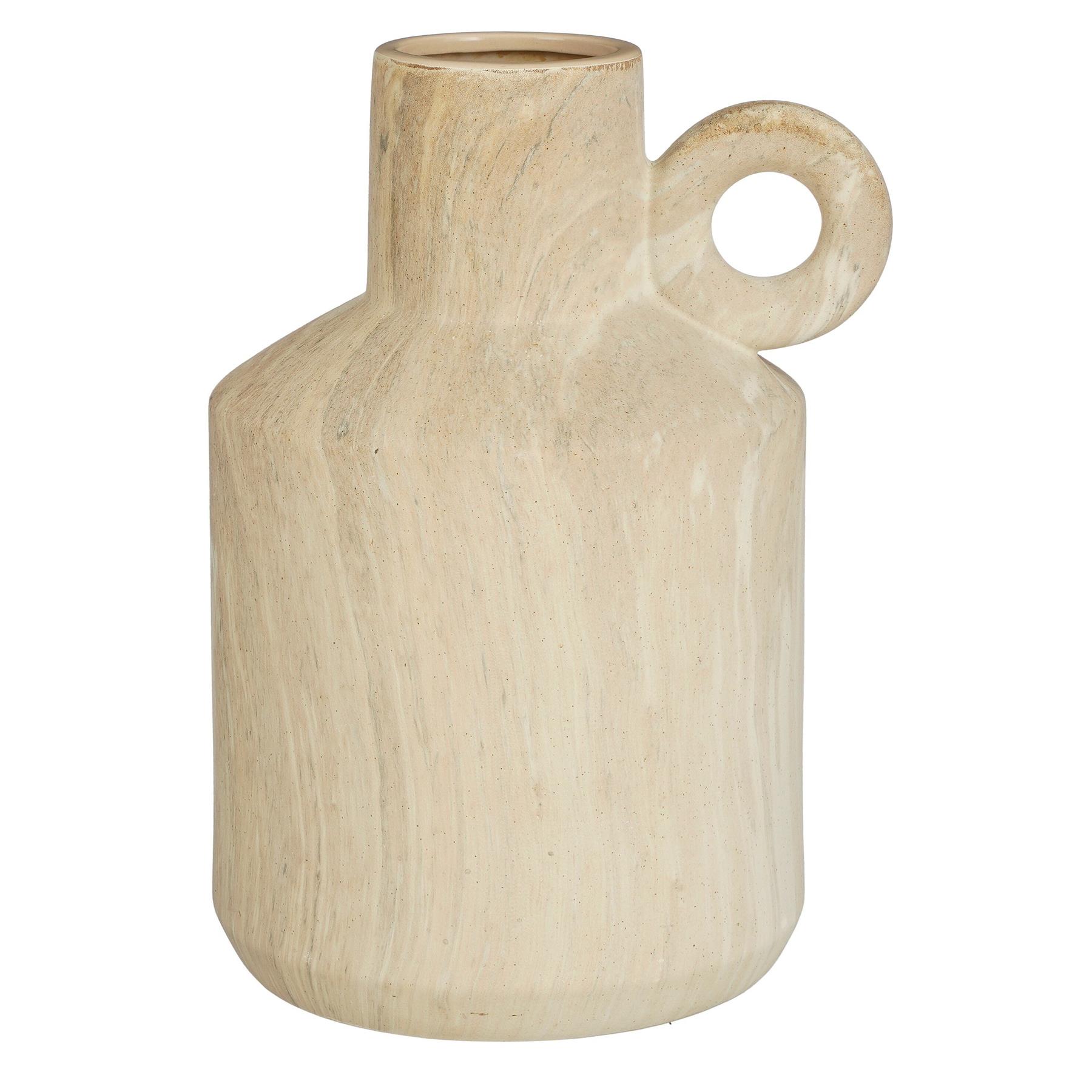 Mica Decorations Trentino Vaas - L29 x B25 x H39 cm - Beige