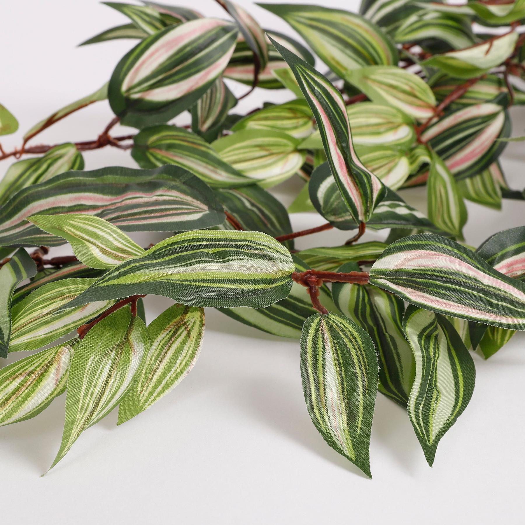 Mica Decorations Tradescantia Kunst Hangplant - H80 cm - Groen